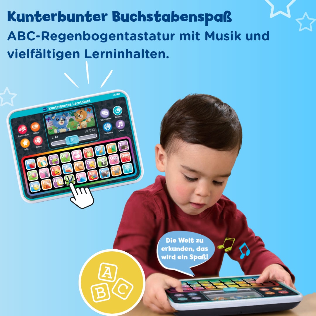 Vtech® Lerntablet »Vtech Baby, Kunterbuntes Lerntablet« mit leuchtender Tastatur