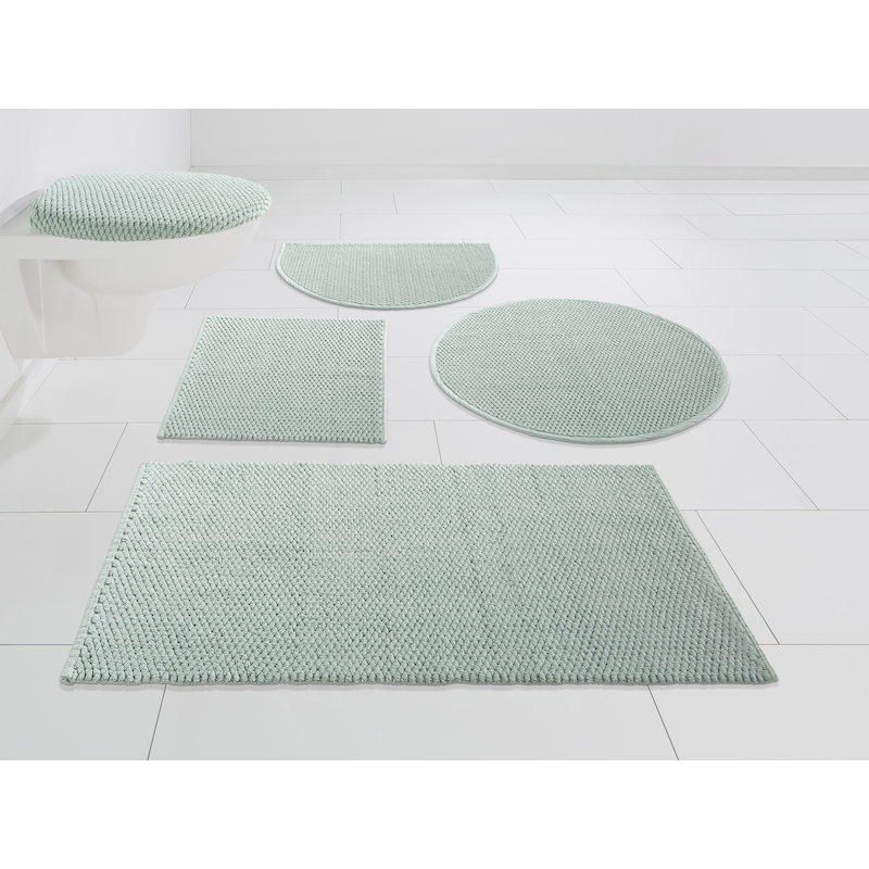 MY HOME Badematte »Dalia, Badvorleger, Badezimmer Teppich« Höhe 4 mm fußbodenheizungsgeeignet strapazierfähig Baumwolle, Badteppich, Badematten...