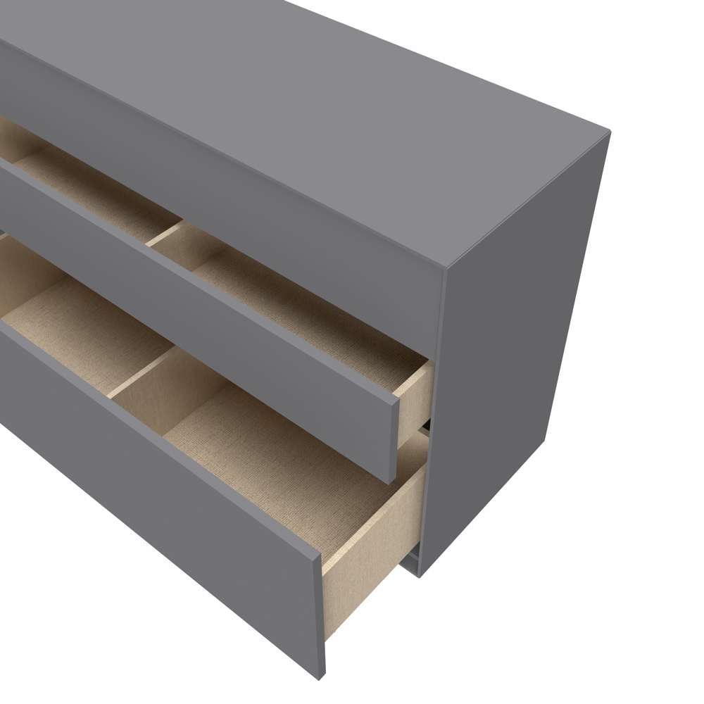 LeGer Home by Lena Gercke Lowboard »Essentials, Kommode, Anrichte, Kombikommode, Schrank mit Metallfüßen« Breite: 111 cm, UV lackiert, Push-to-open-Funktion