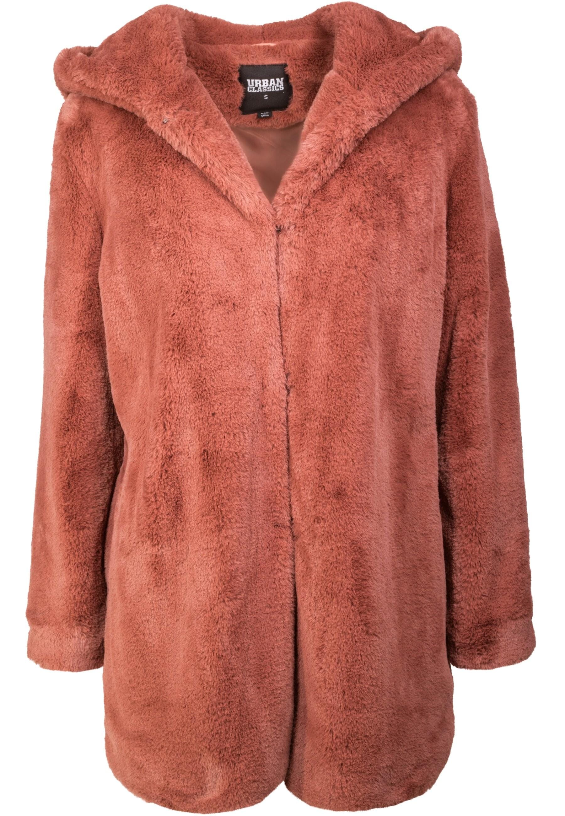 URBAN CLASSICS Parka »Urban Classics Damen Ladies Hooded Teddy Coat« 1 Stk. tlg. ohne Kapuze