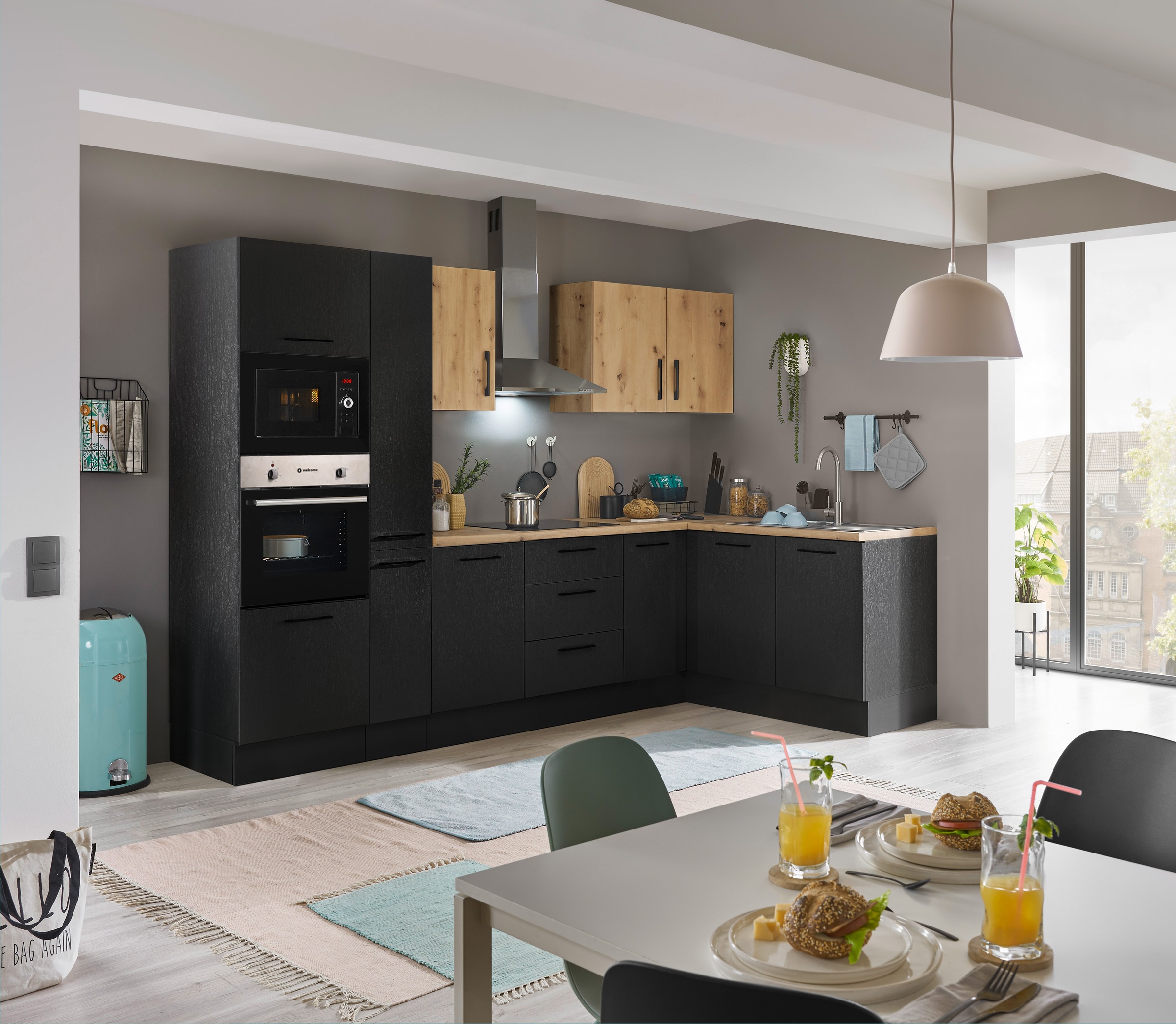 BASIC by Balculina Winkelküche "Turin" Stellbreite 300x175 cm, wahlweise mi günstig online kaufen