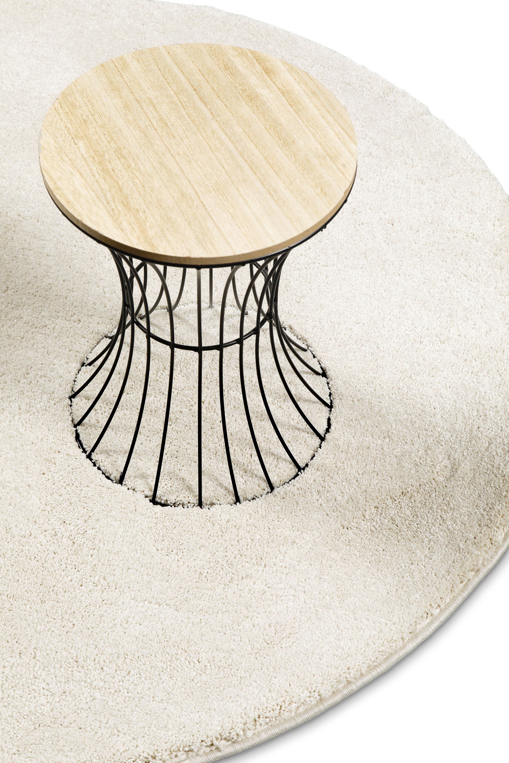 Wecon home Basics Teppich »Nova«, rund, 25 mm Höhe, Kurzflor Teppich, gewebt, Läufer, robust, Wohnzimmer, Schlafzimmer