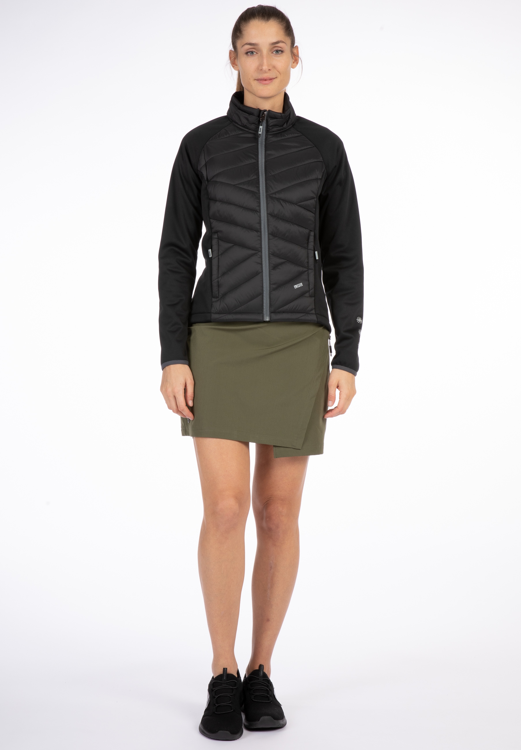 LPO Fleecejacke »EDINA II WOMEN«, weiche Hybrid-Fleecejacke in traditioneller Optik