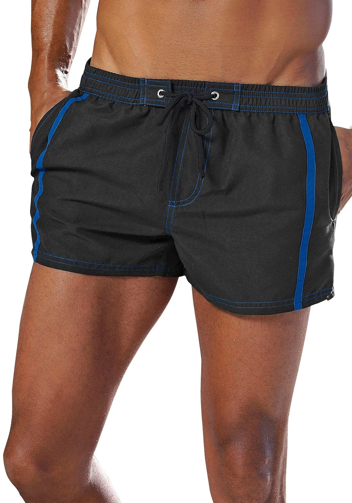 3. Bild von Buffalo Badeshorts, mit Kontraststreifen