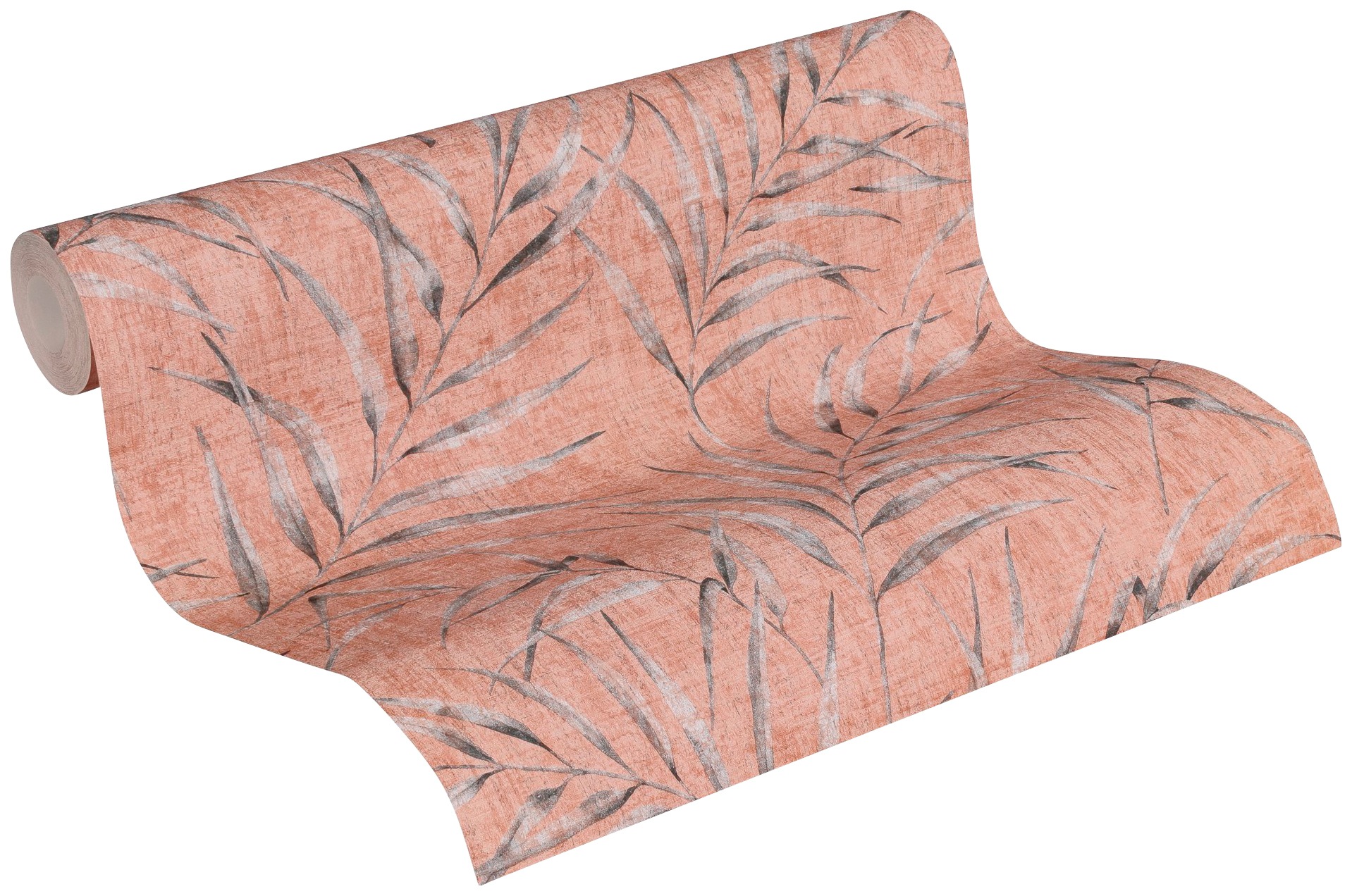 A.S. Création Vliestapete »Greenery mit Palmenprint in Dschungel Optik«, floral-botanisch-Wald, Dschungeltapete Tapete Palmen Tapeten Wohnzimmer Schlafzimmer Küche