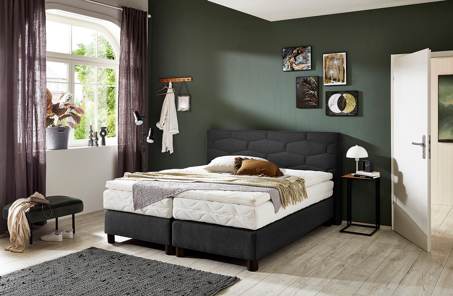 Westfalia Schlafkomfort Boxspringbett, wahlweise mit Topper