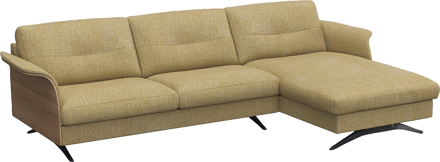 FLEXLUX Ecksofa »Glow, super bequem durch hochwertigem Sitzaufbau mit Federkern, L-Form«, Modernes skandinavisches Design