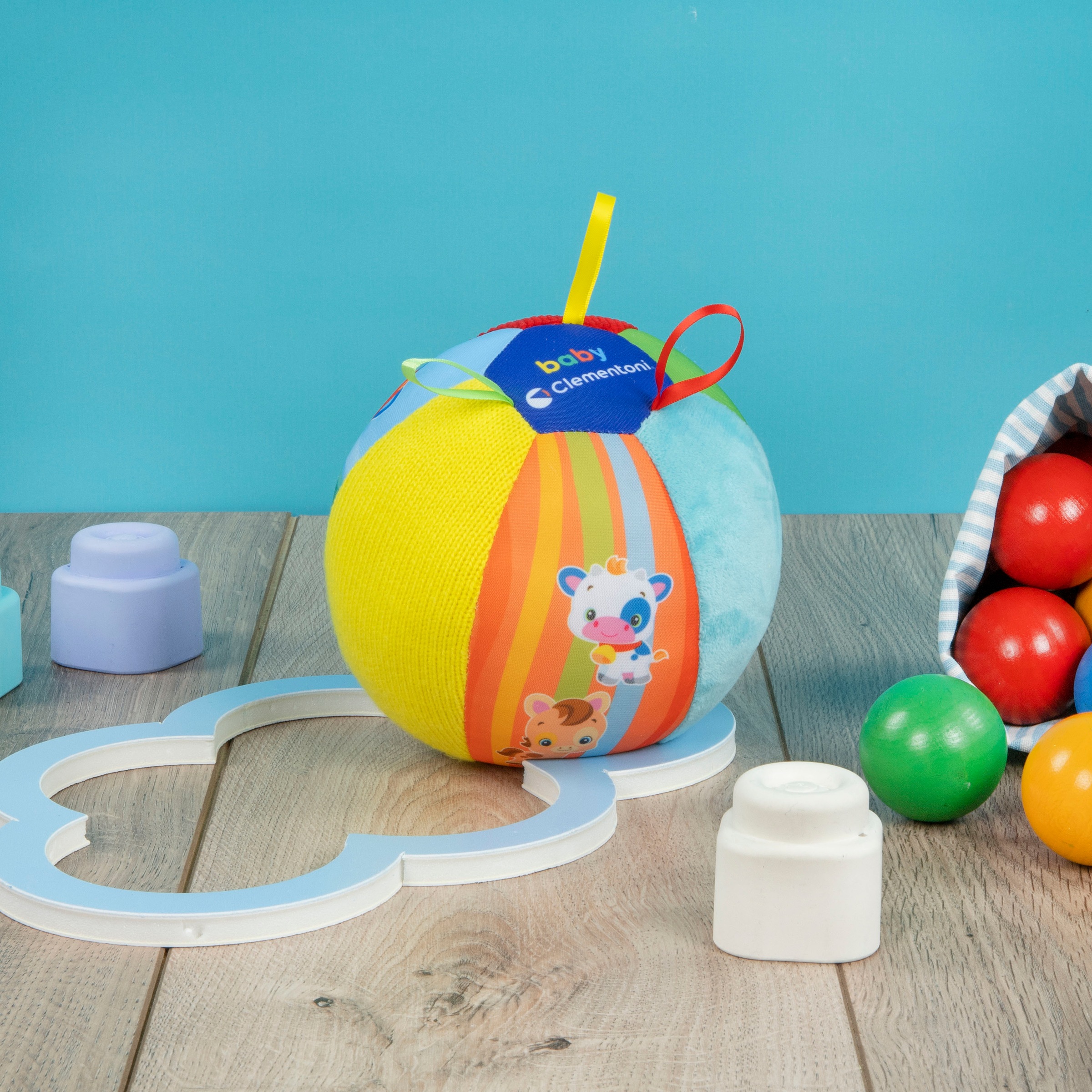 Clementoni® Lernspielzeug »Baby Clementoni, Tierfreunde Musik-Ball«, Made in Europe