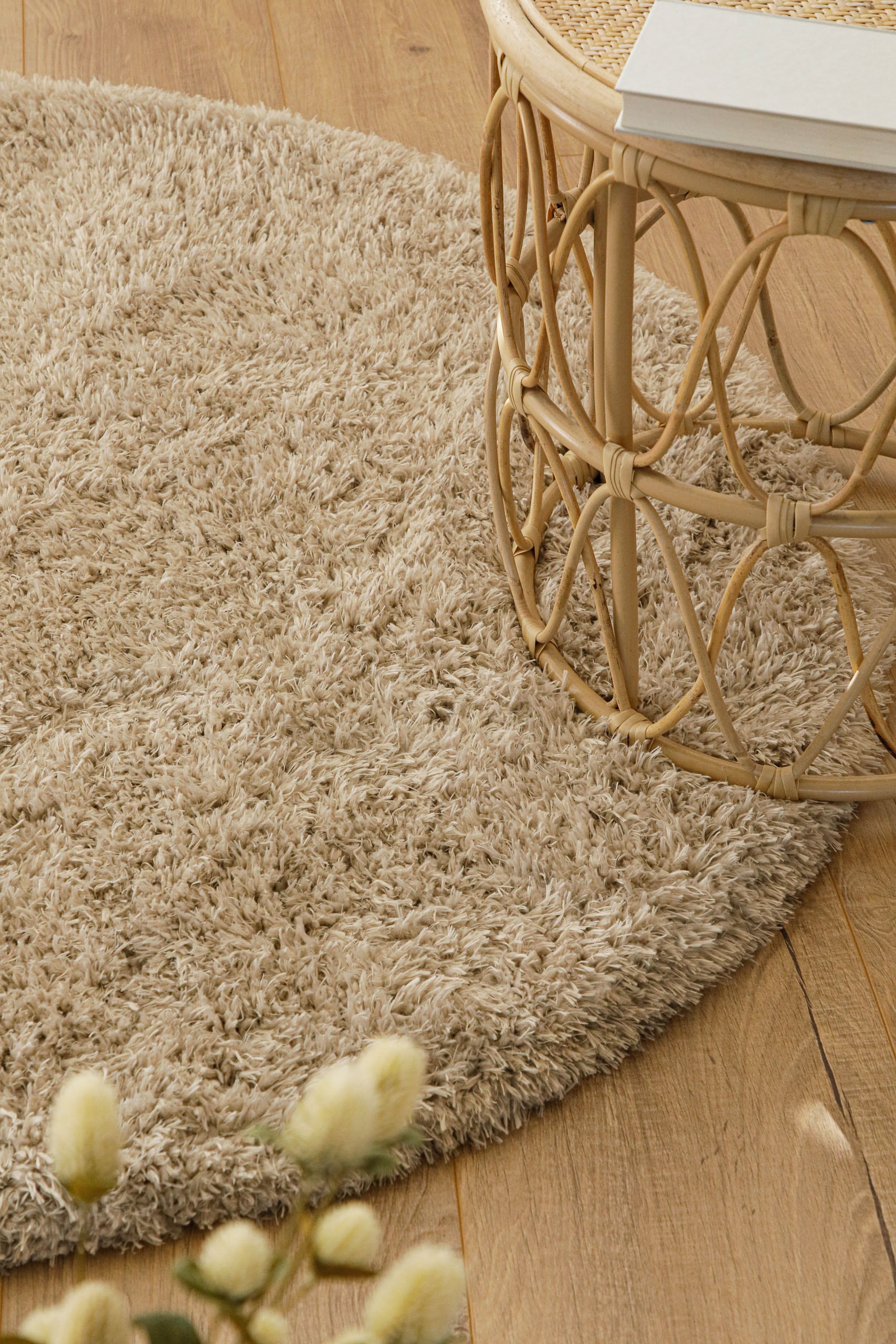 Esprit Hochflor-Teppich »YOGI  ESP-096« rund 50 mm Höhe flauschiger weicher Flor, 100% recyceltem PET, Wohnzimmer
