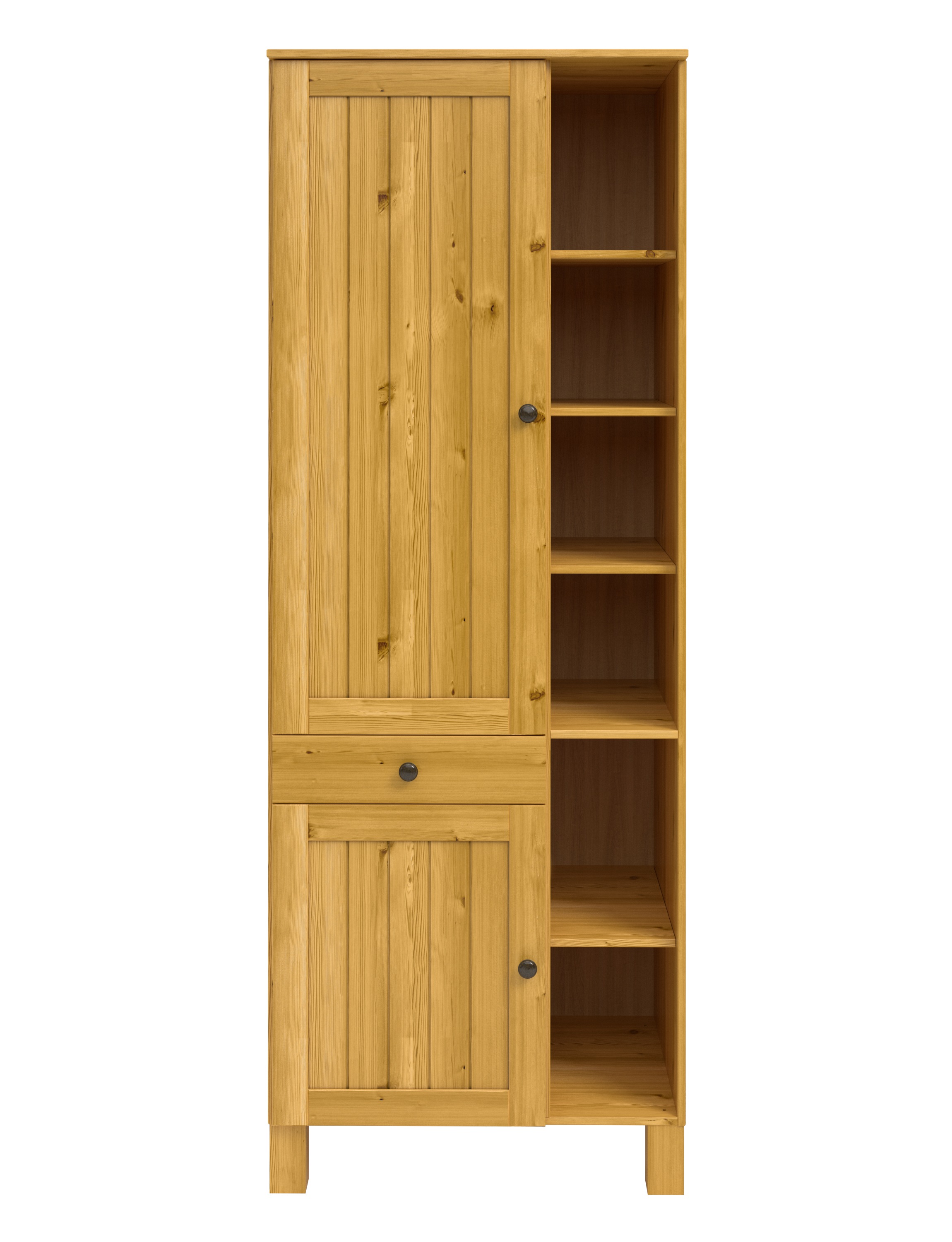 Home affaire Hochschrank »Alby2«, Mit Metallgriffen, Breite 75 cm