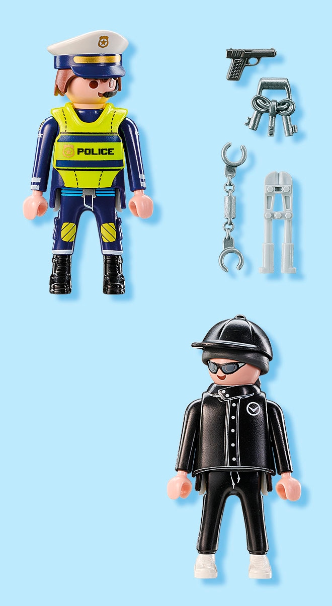 Playmobil® Konstruktions-Spielset »Polizist und Einbrecher (71804), Playmobil DuoPack« Made in Europe