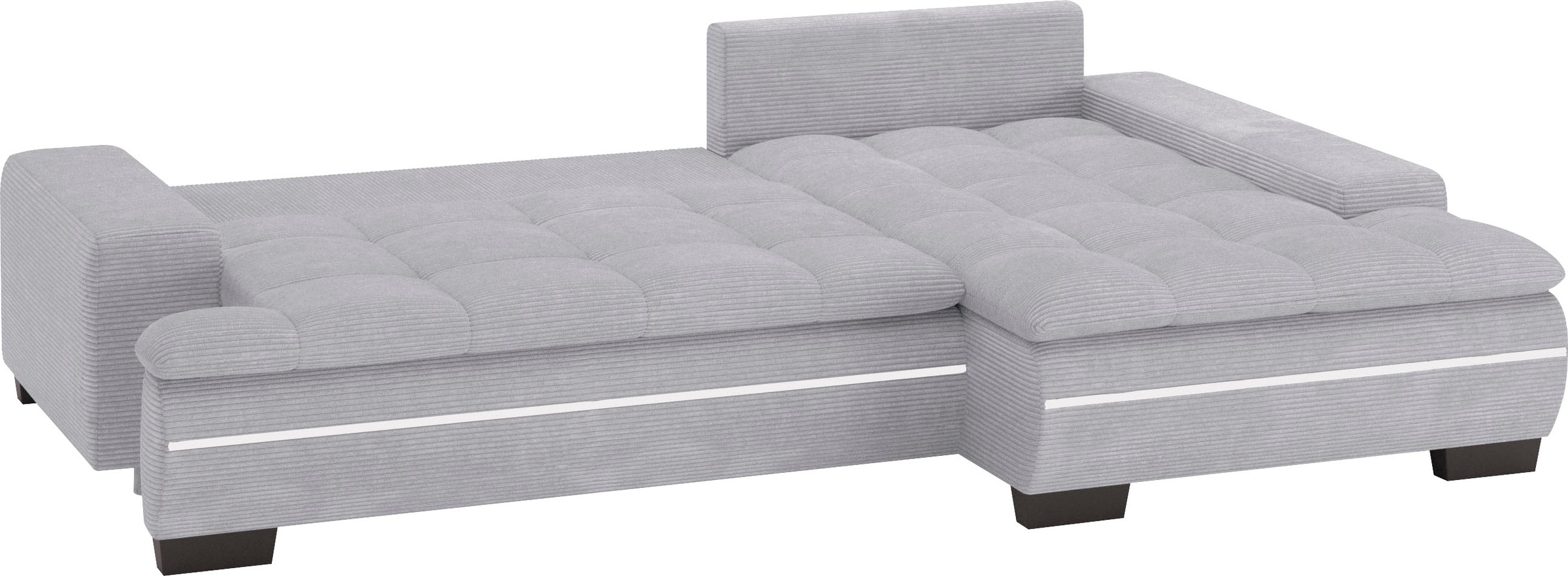 Mr. Couch Ecksofa »Haiti II, L-Form«, RGB-LED Beleuchtung, wahlweise mit Kaltschaum, Bett, Bettkasten