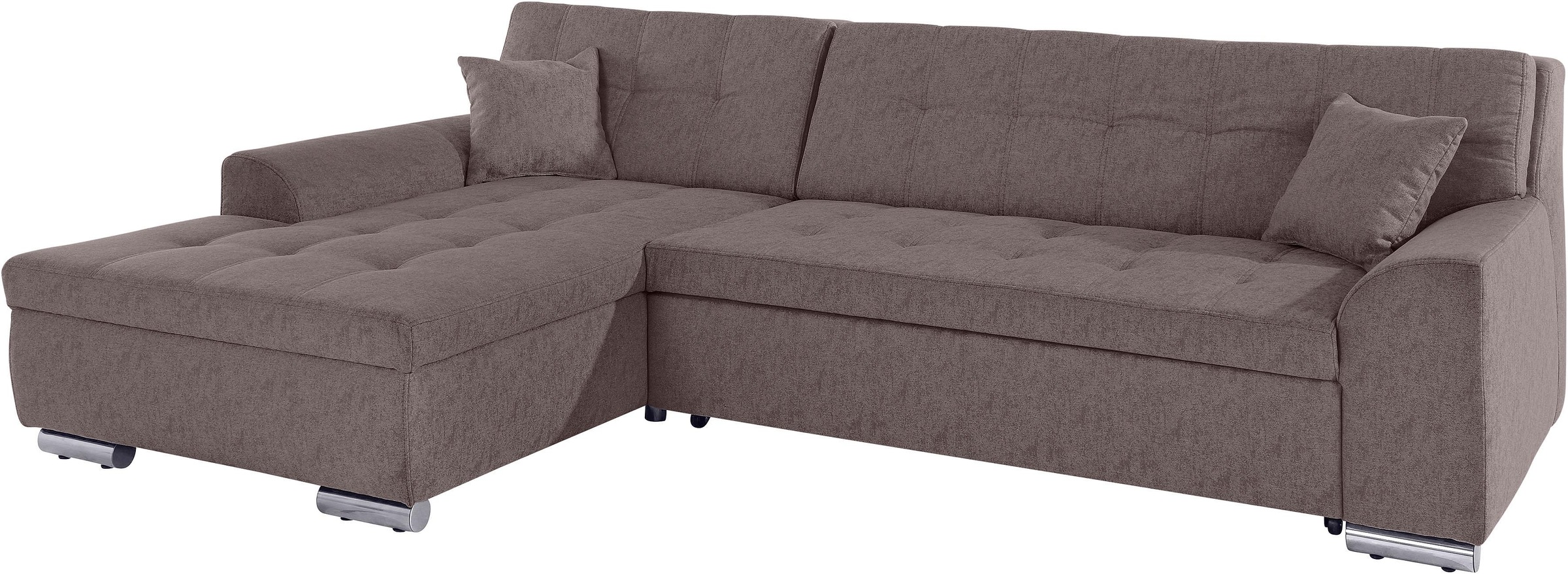 DOMO collection Ecksofa "Aversa, moderne Steppung im Sitz und Rücken, gesch günstig online kaufen