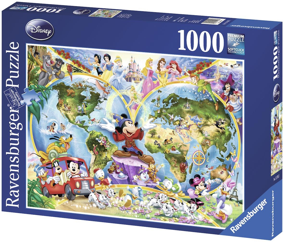 Ravensburger Puzzle »Disney's Weltkarte«, Made in Germany, FSC