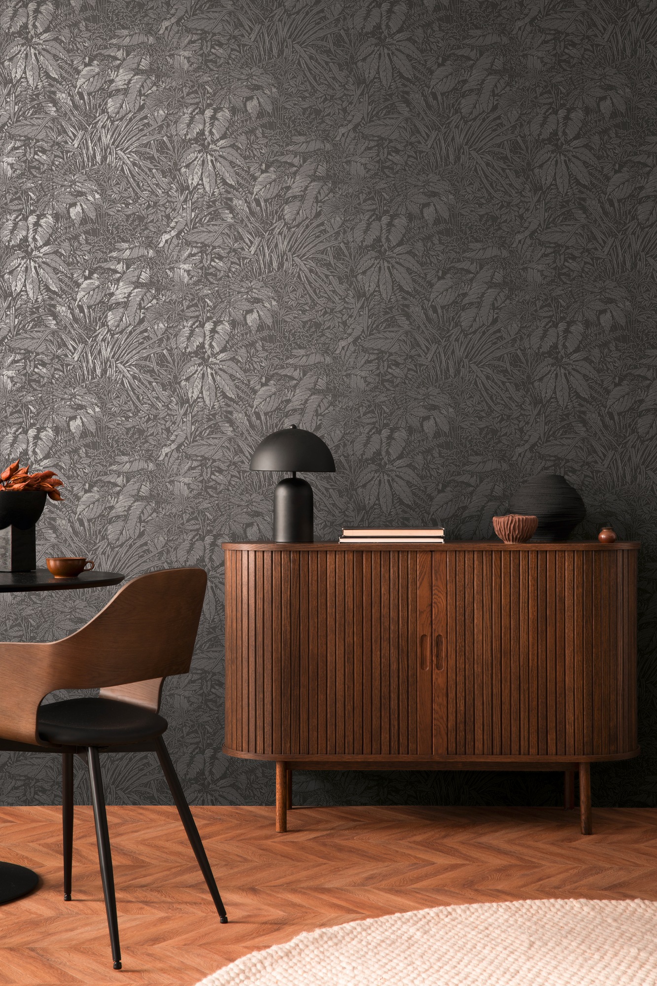 living walls Vliestapete »Smart Surfaces Natur-Tapete Mustertapete Floral Natur«, leicht glänzend, Vliestapete Dschungel für Schlafzimmer Küche Wohnzimmer Natur Design