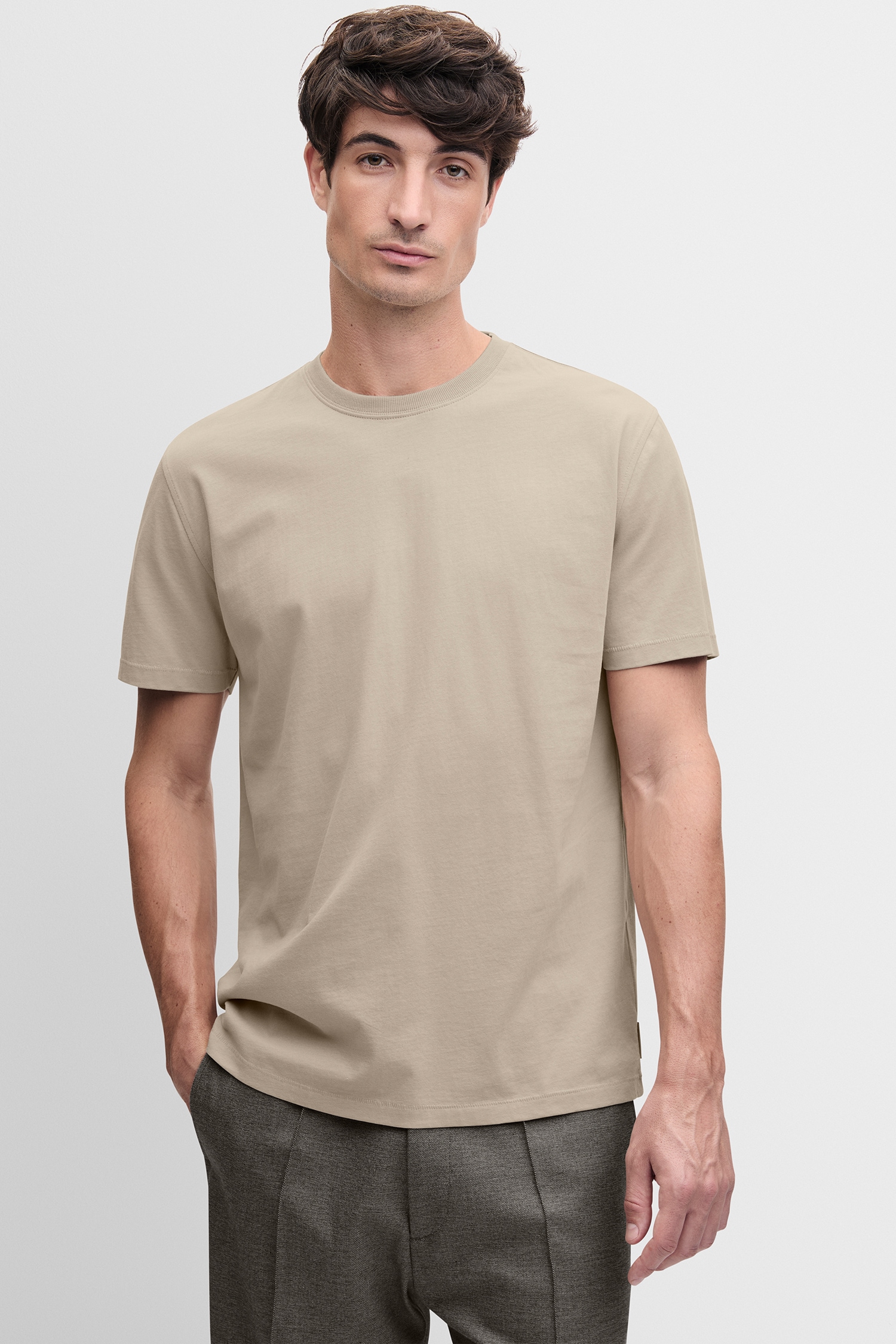 Cinque T-Shirt »CIDANI« Rundhalsausschnitt, Slim Fit, reine Baumwolle