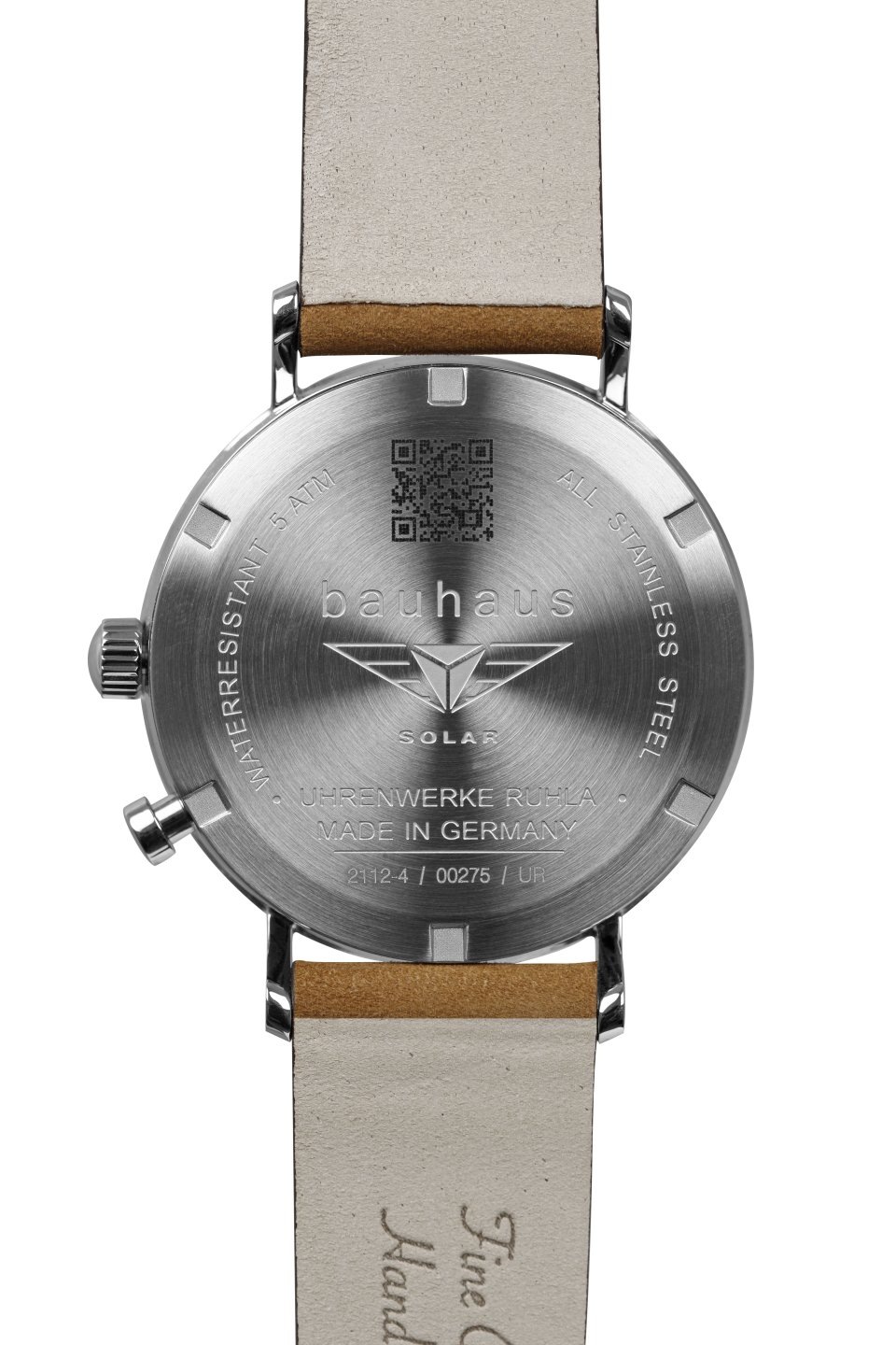 bauhaus Solaruhr »Solar Power Reserve«, Armbanduhr, Herrenuhr, Datum, Made in Germany