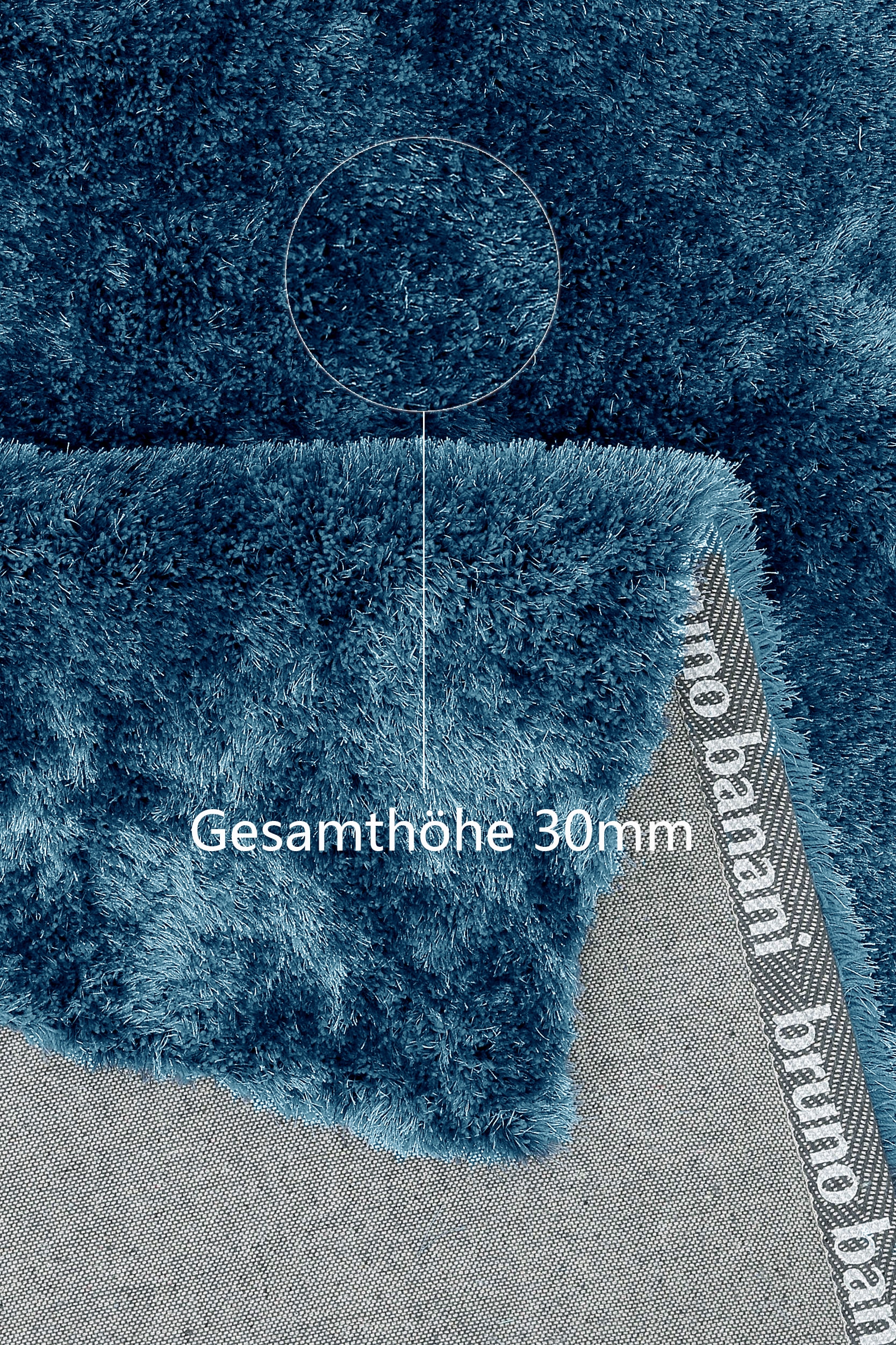 Bruno Banani Hochflor-Teppich »Dana«, rechteckig, uni, weich, Mikrofaser Teppiche, Wohnzimmer, Schlafzimmer, Esszimmer
