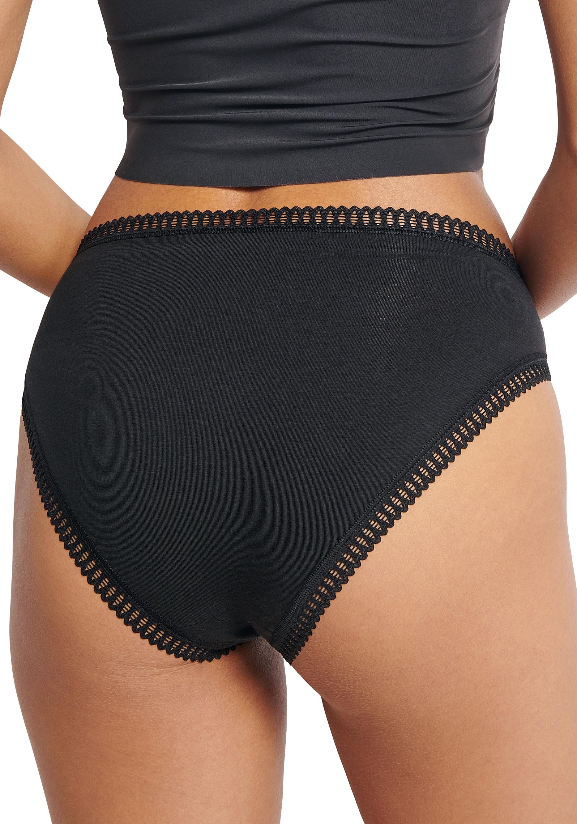 sloggi Slip »GO Crush High leg C3P«, (3er Pack), mit Spitzendetails