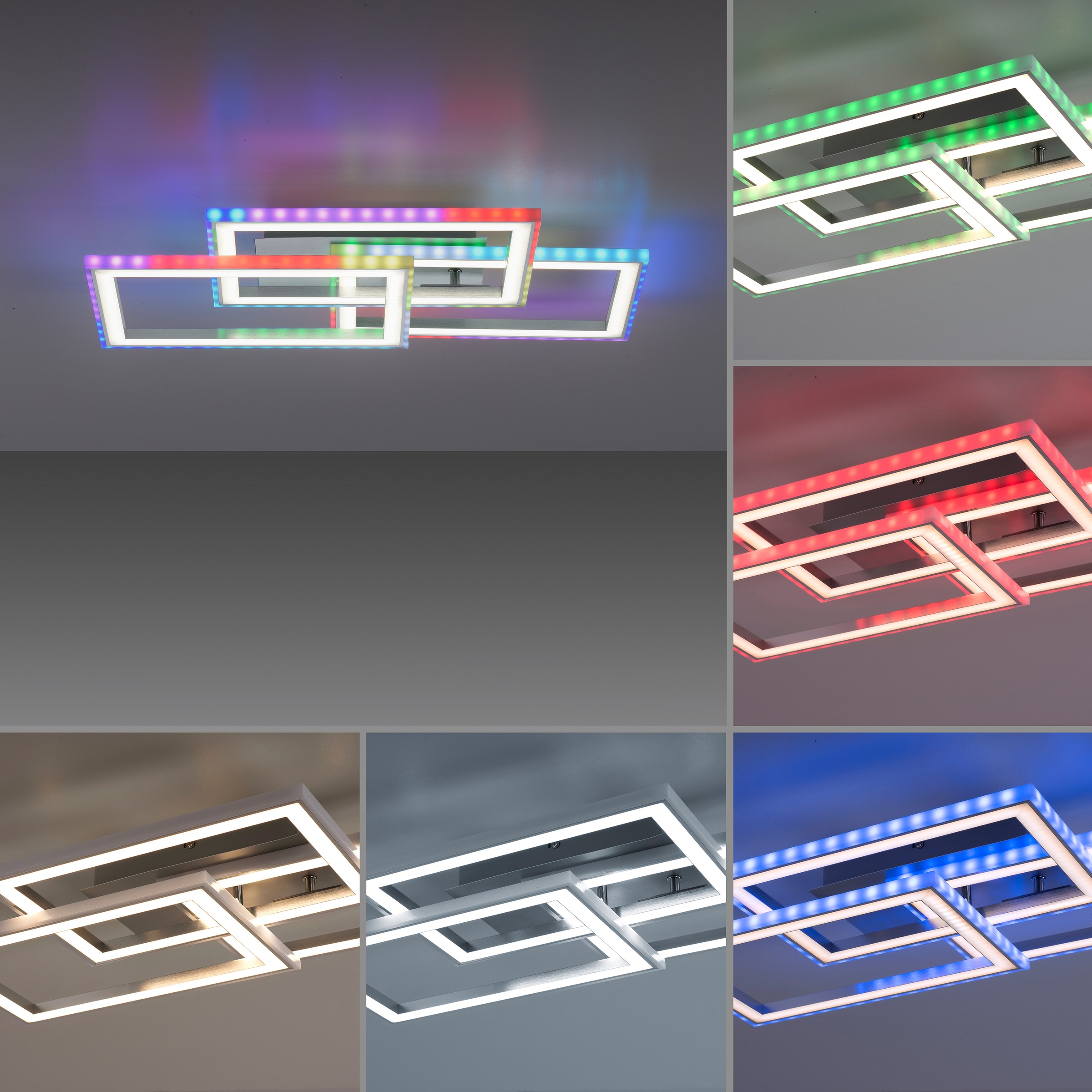 my home LED Deckenleuchte »Luan«,  mit Farbtemperatursteuerung und Infrarotfernbedienung, dimmbar
