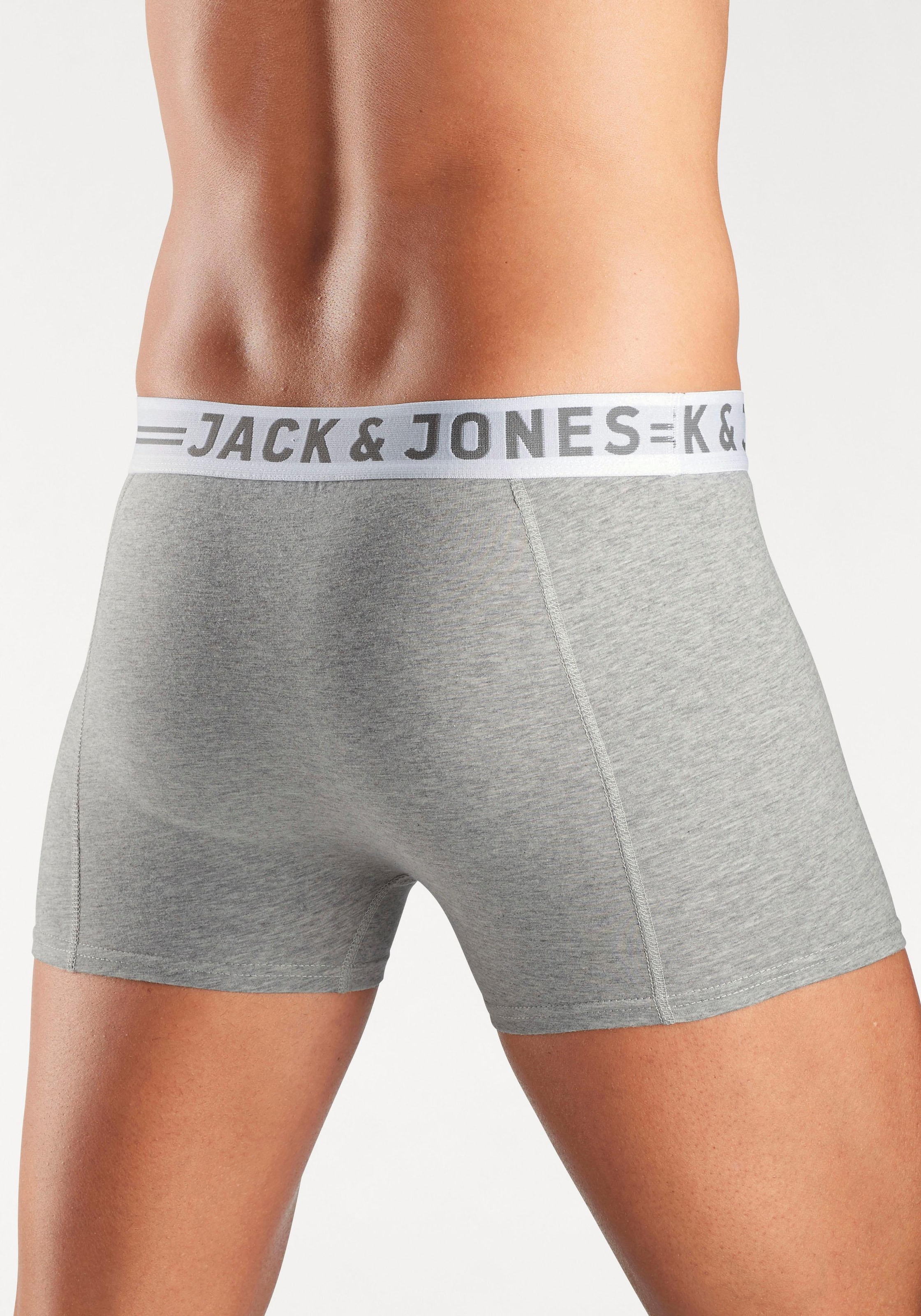 Jack & Jones Boxer »Sense Trunks« Packung, 3er-Pack, 3 Stk. Baumwollmischung, elastisches Bündchen