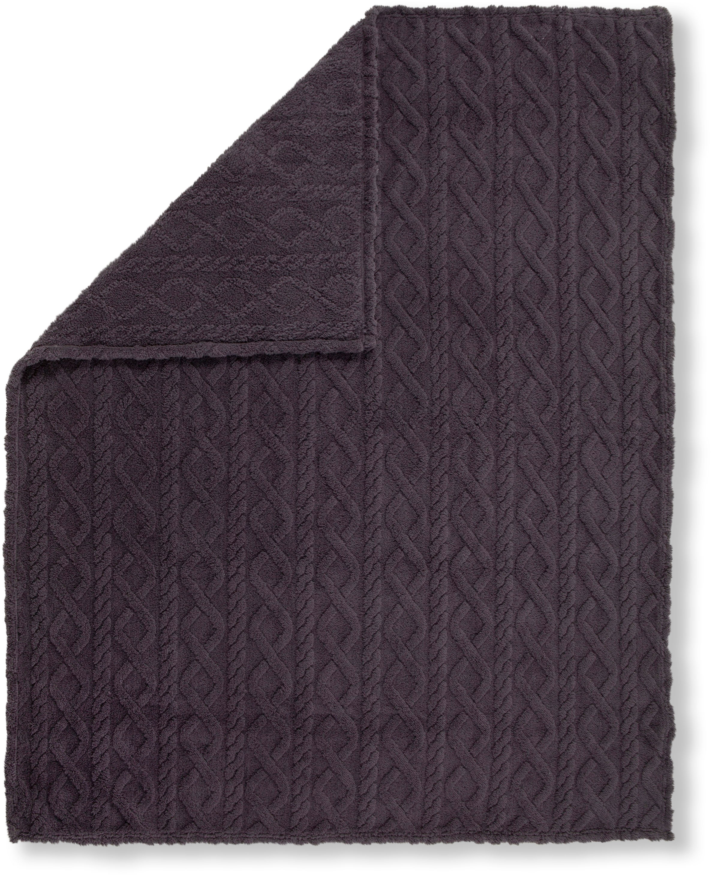 Descanso Plaid »Jacquard teddy«, Weich, Kuscheldecke, Wohndecke, Teddy, Jac günstig online kaufen