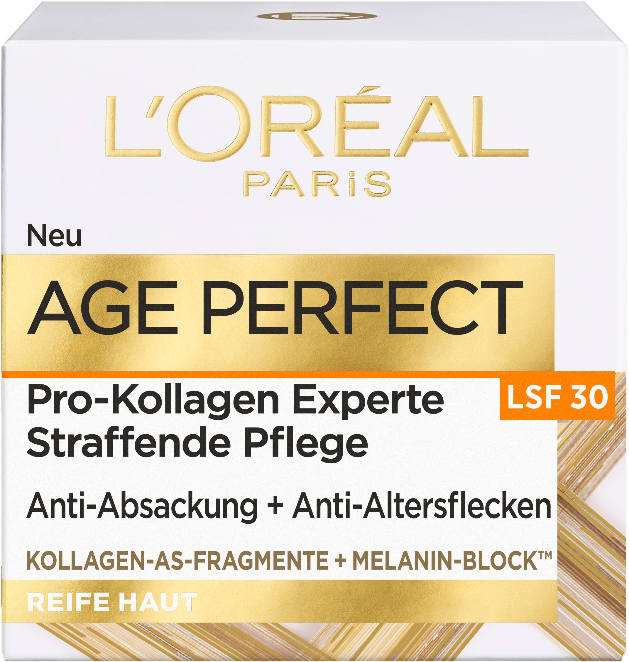 L'ORÉAL PARIS Tagescreme »AGE PERFECT PRO-KOLLAGEN EXPERTE TAGESPFLEGE LSF 30« mit Kollagen-AS-Fragmenten zum Stärken und festigen der Haut