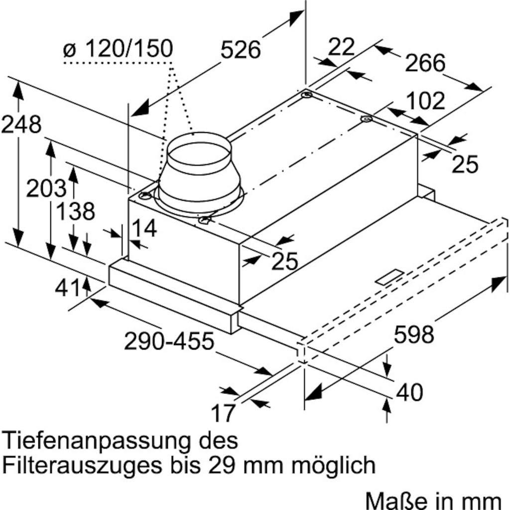 NEFF Flachschirmhaube »D46ED22X1«, Serie N 50