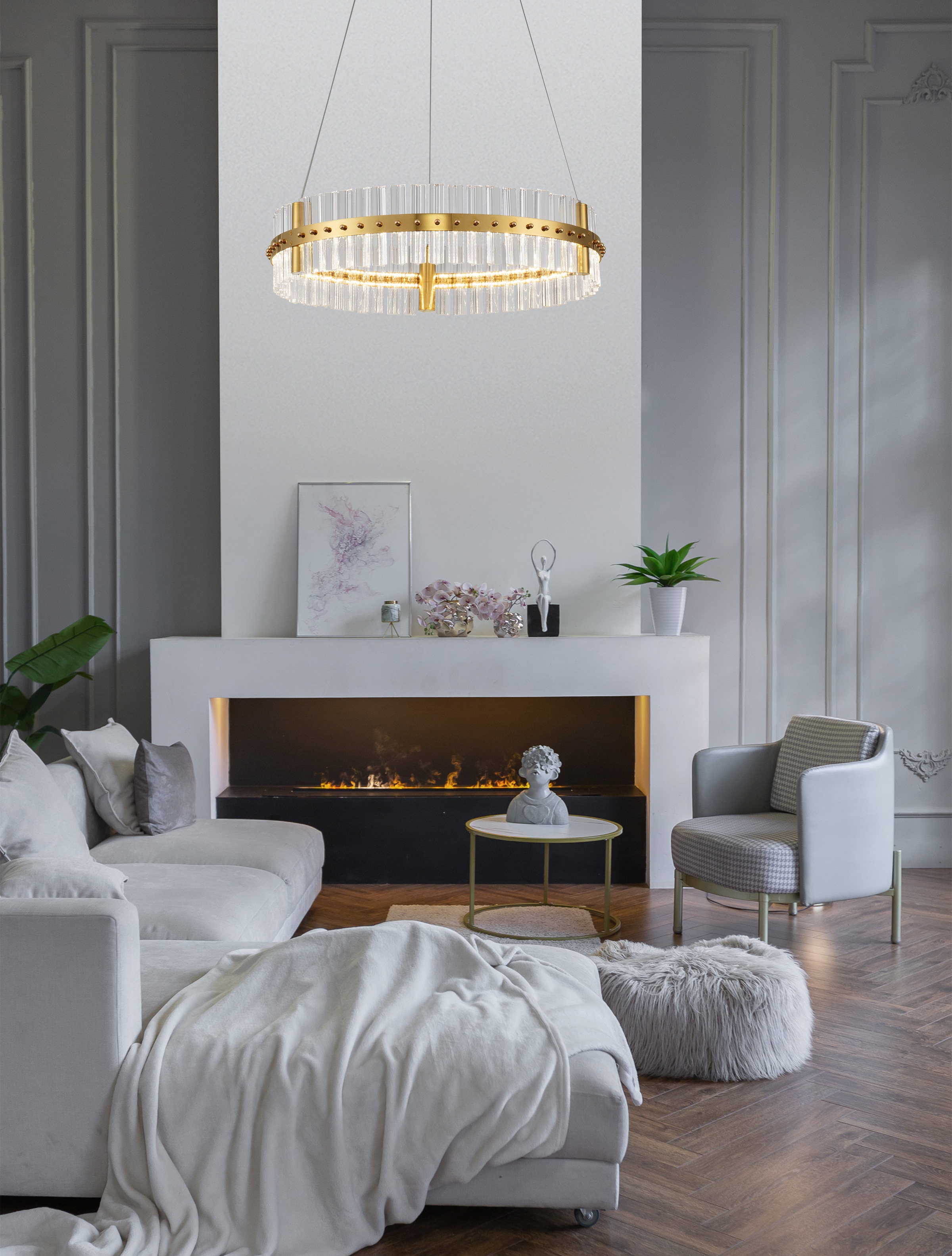 Nova Luce Pendelleuchte »KEZO« LED-Modul 1 Stk. Warmweiß