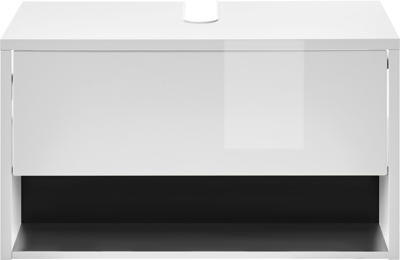 PLACES OF STYLE Waschbeckenunterschrank "Studio Line, Badschrank in Hochgla günstig online kaufen