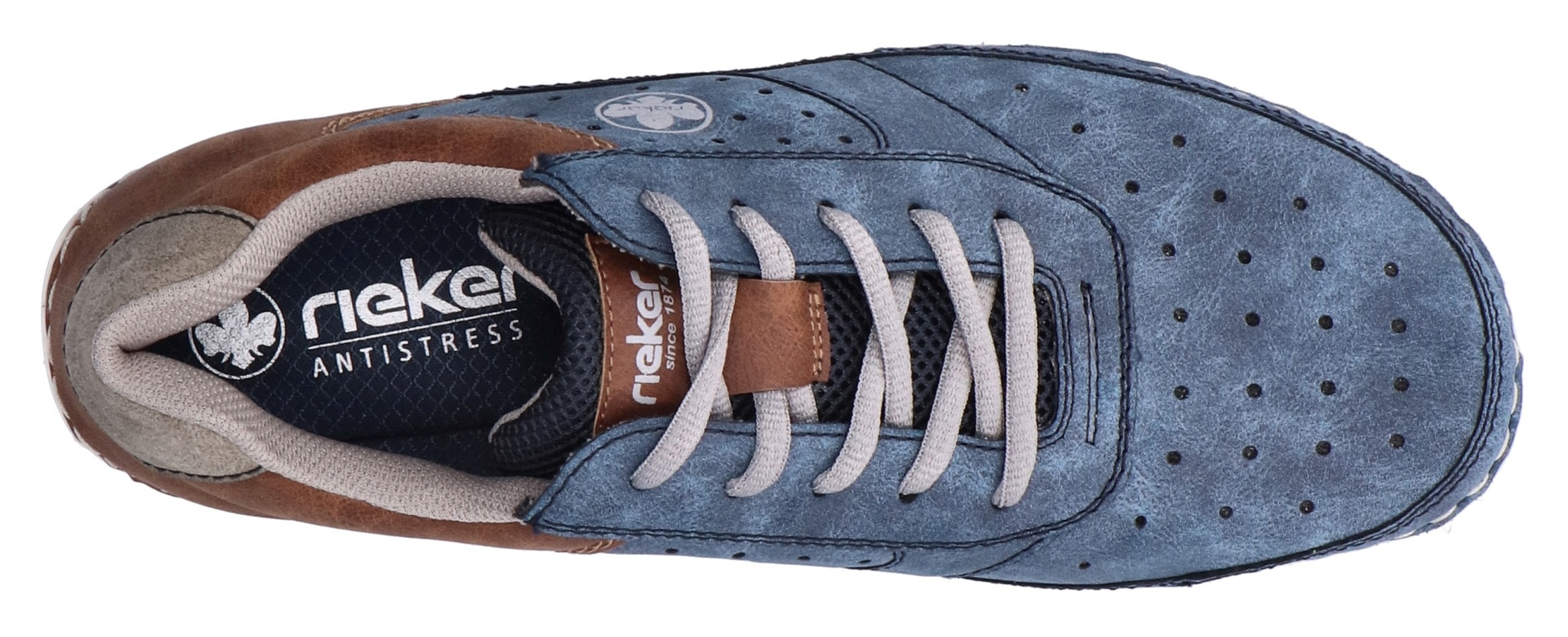 Rieker Sneaker  , Schnürschuh, Halbschuh, Freizeitschuh mit MemoSoft-Innensohle