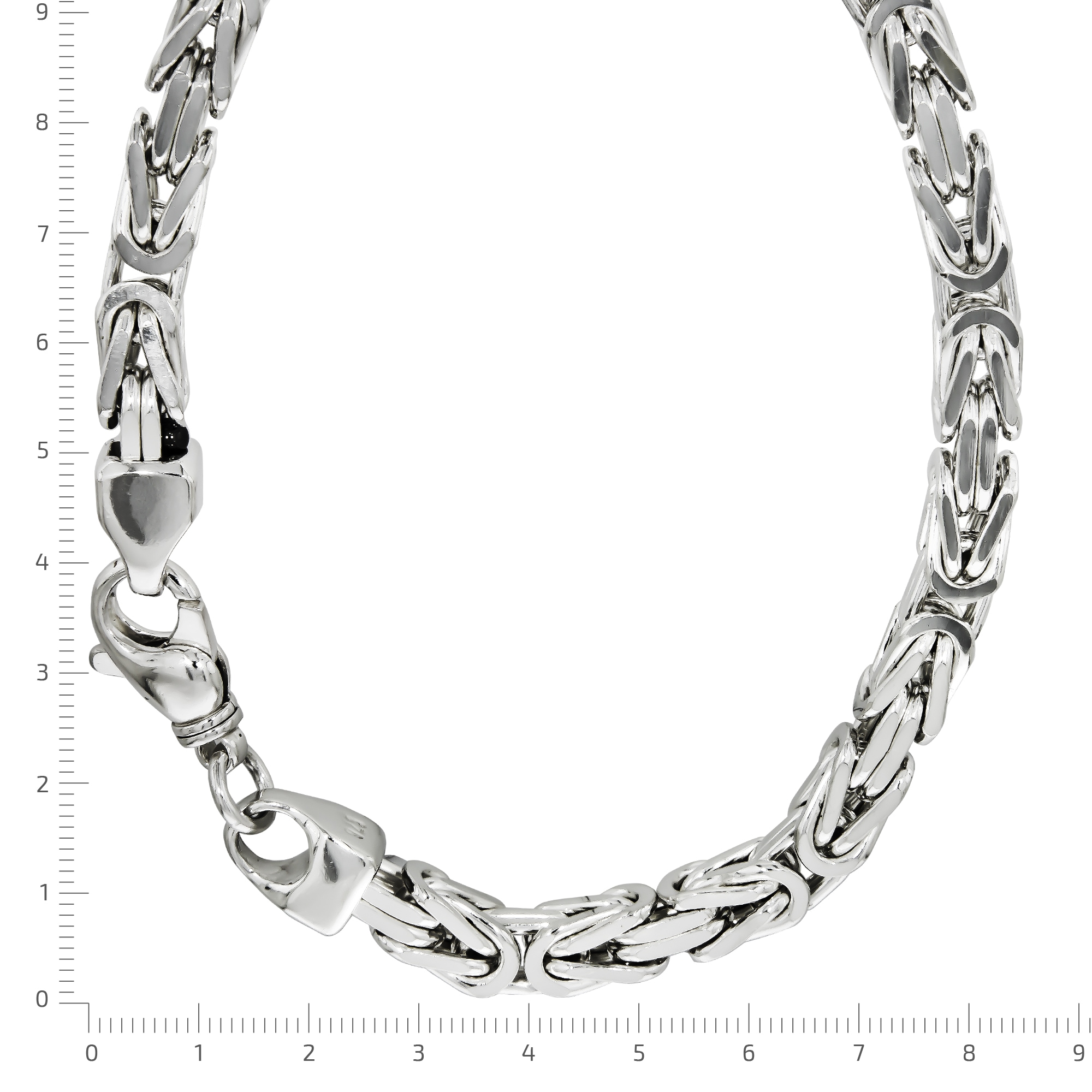 Zeeme Collierkettchen »Silber 925 poliert Königskette 8mm breit«
