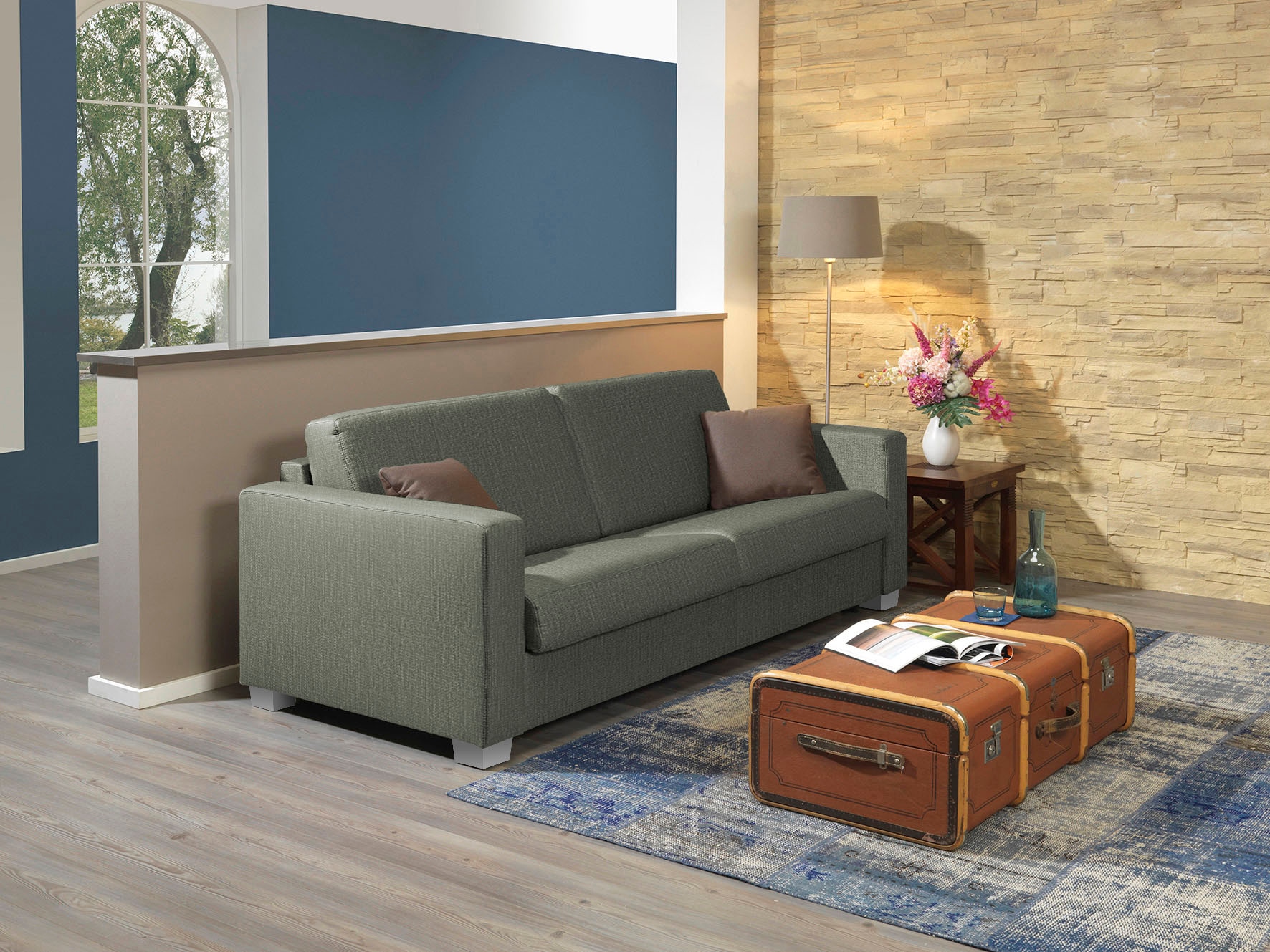 alina Schlafsofa »Verdi«, mit echter Kaltschaummatratze, zum Ausklappen, Breite 195 cm