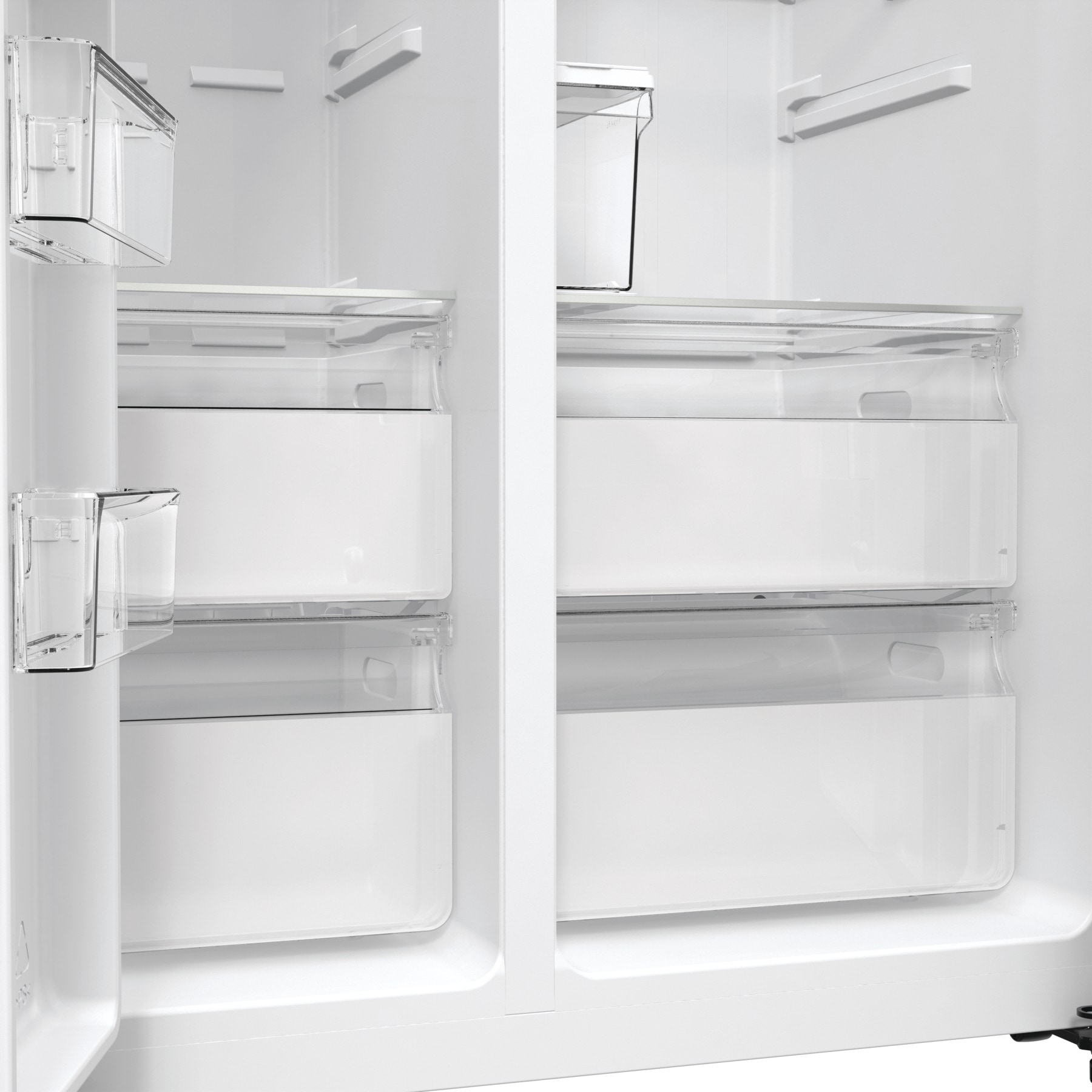 Hisense Side-by-Side »RSIM535AFE«, Wasser-/Eisspender, NoFrost, mit Wassertank, Made in Europe