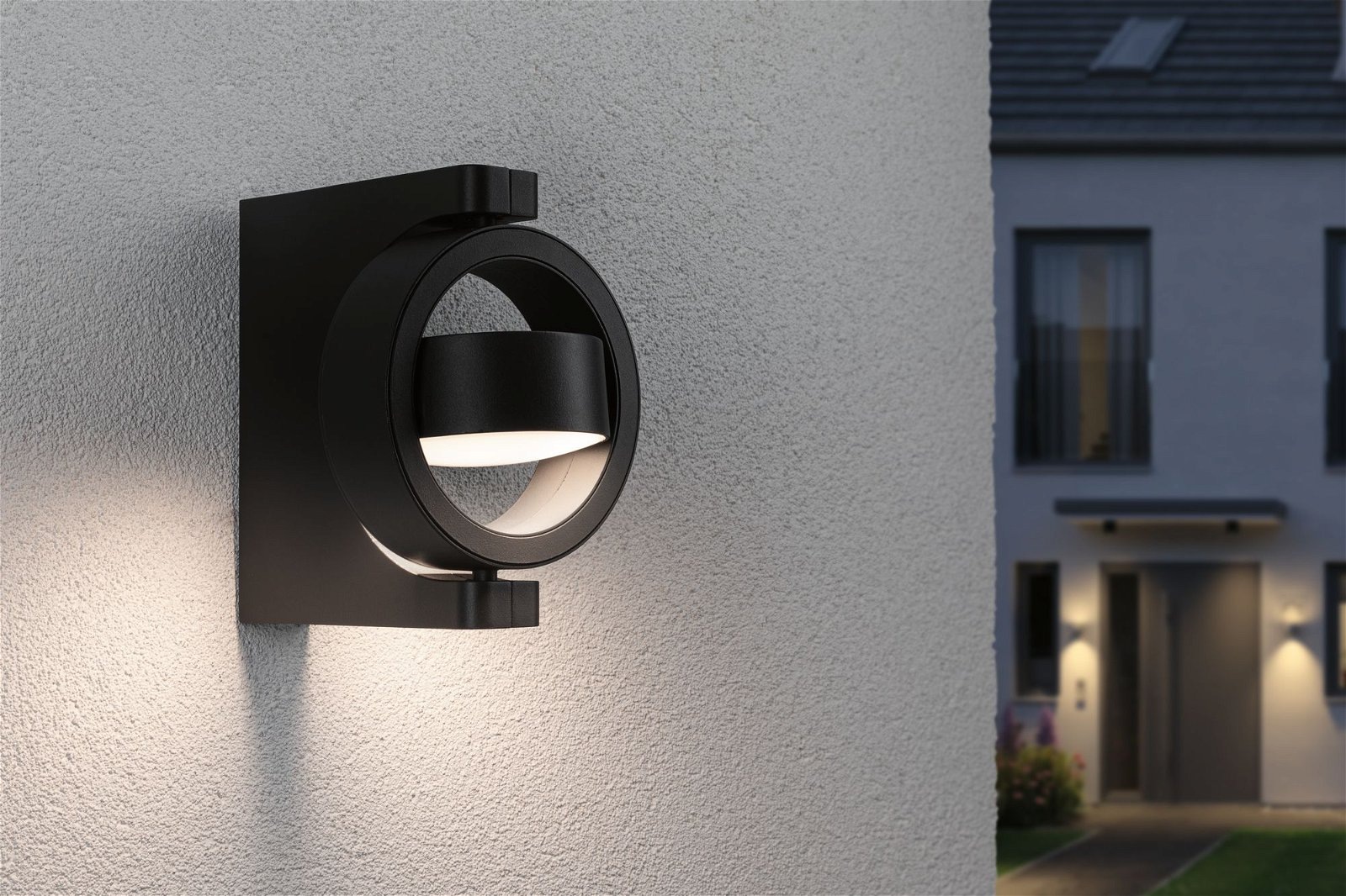 Paulmann LED Außen-Wandleuchte »Swivea IP44 183x206mm 3000K 8W 440lm 230V Anthrazit Aluminium«, 1 flammig