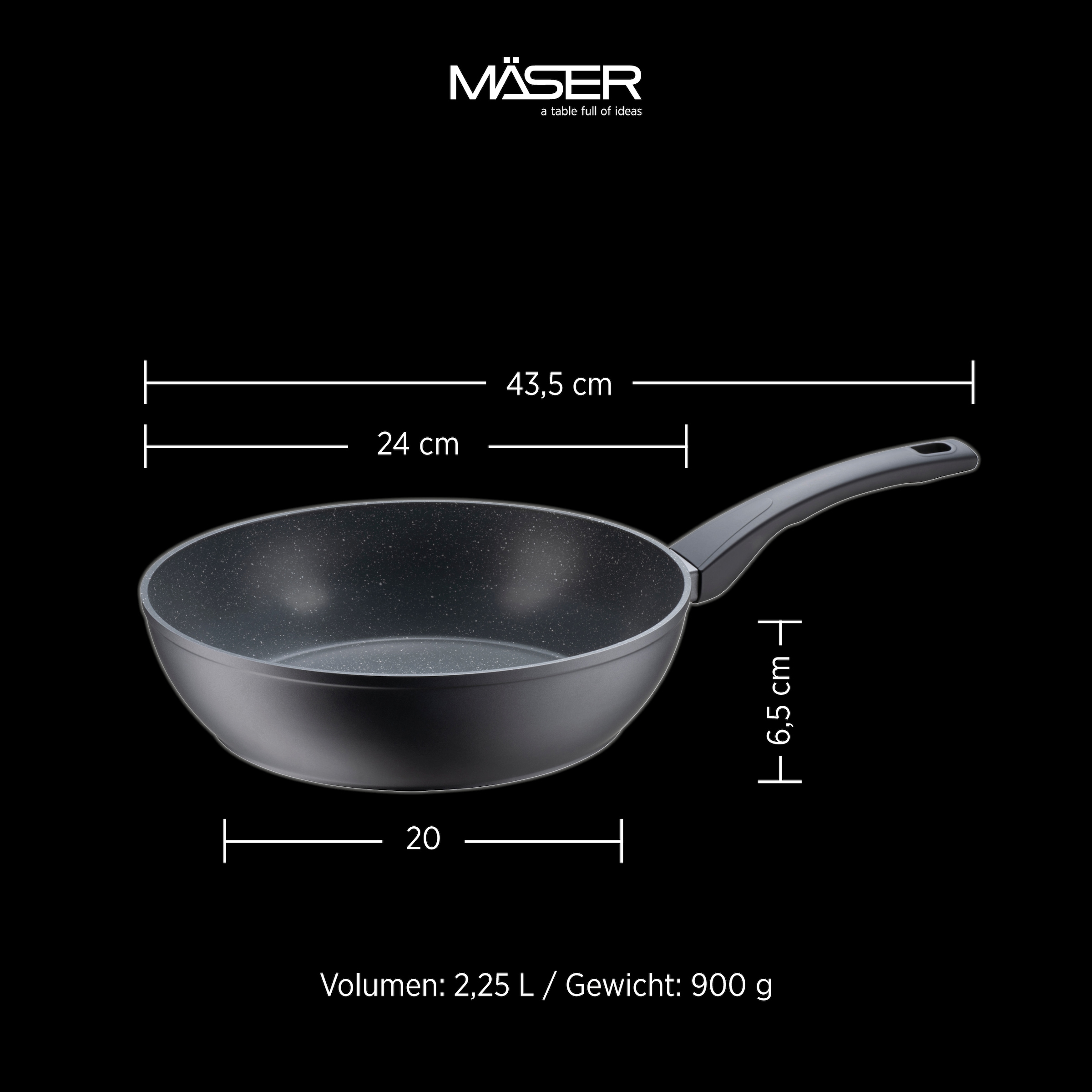 MÄSER Schmorpfanne »Leonis« Aluminium 1 tlg.
