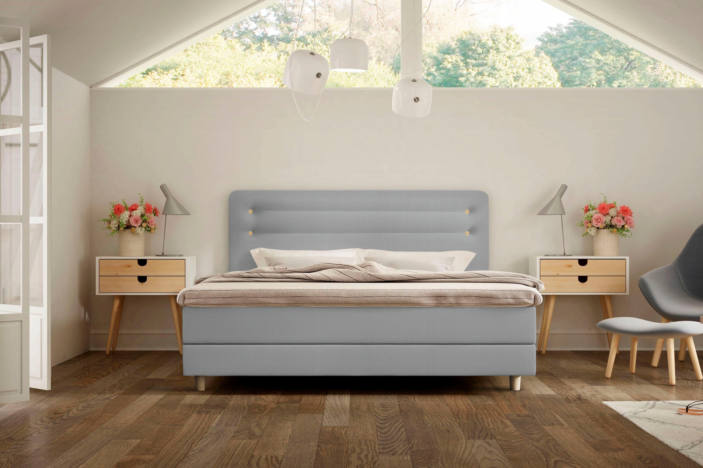 6. Bild von Schlaraffia Boxspringbett »Fidelio«, inkl GELTEX® Next Topper, Holzfuß in Eiche