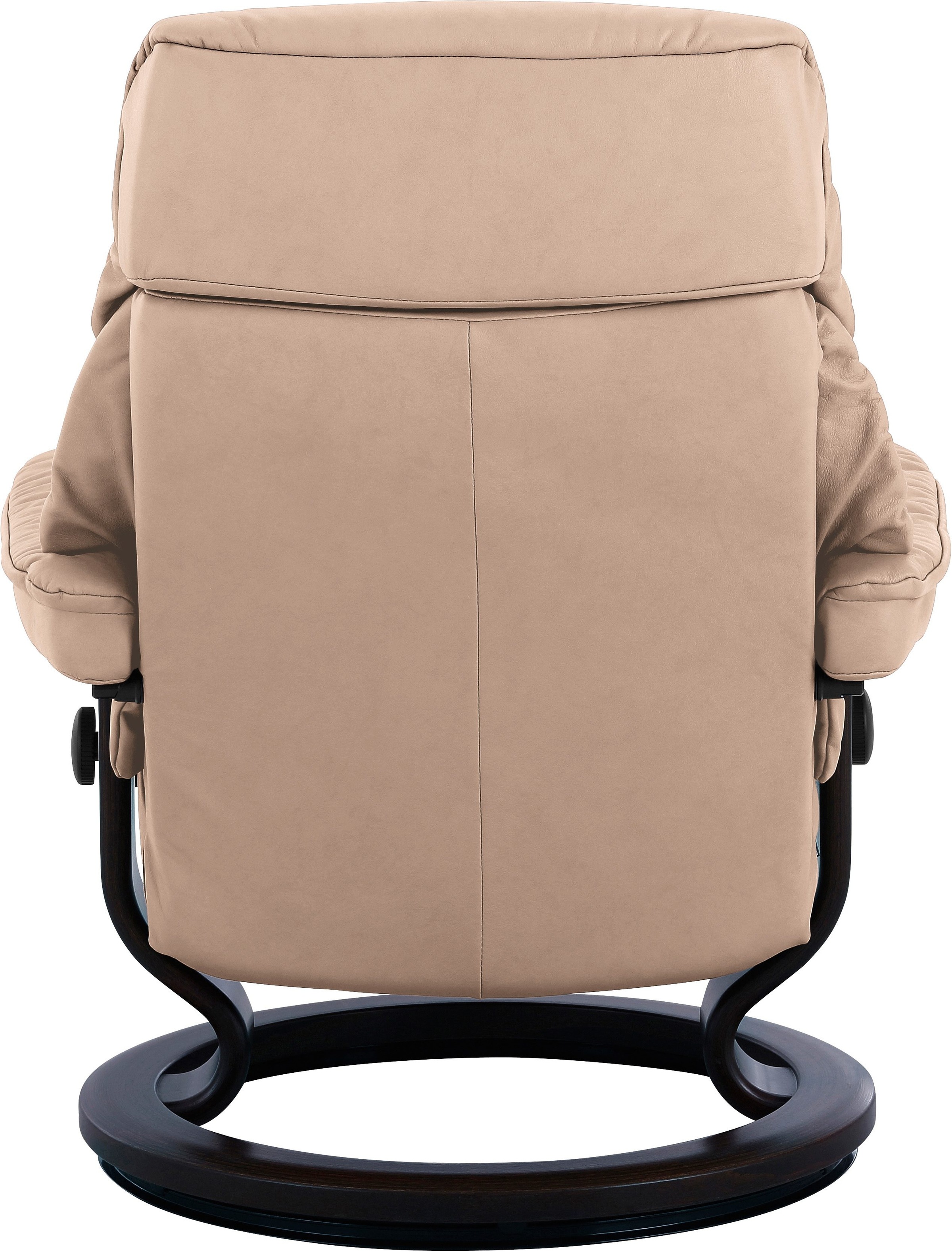 Stressless® Relaxsessel »Ruby«, (Set, Relaxsessel mit Hocker), mit Classic Base, Größe M, Gestell Eiche, Wenge, Braun & Schwarz