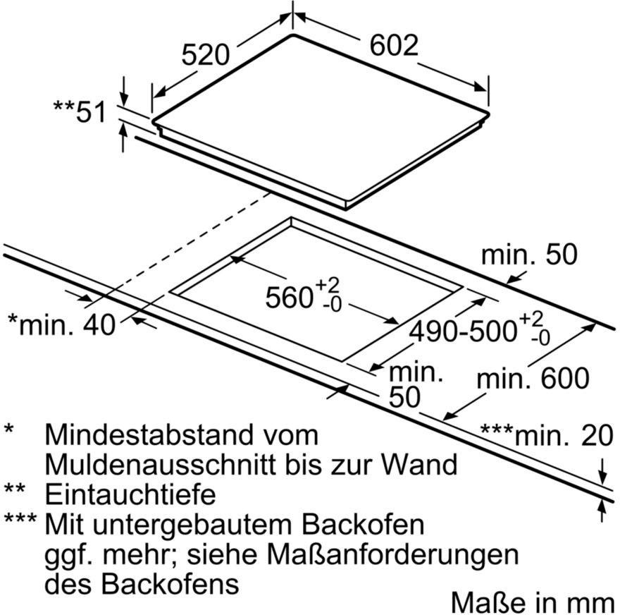 SIEMENS Flex-Induktions-Kochfeld von SCHOTT CERAN® »EX675LXC1E«, EX675LXC1E