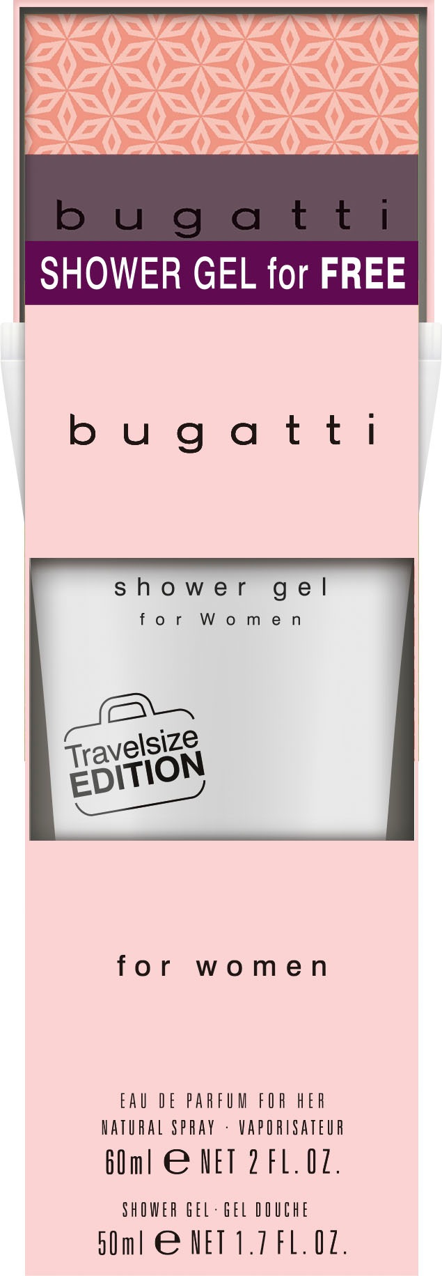 60 + bugatti Parfum »bugatti kaufen (gratis) de Duschgel ml tlg.) im Bundle«, Online-Shop Eau 50 ml Eleganza EdP (2