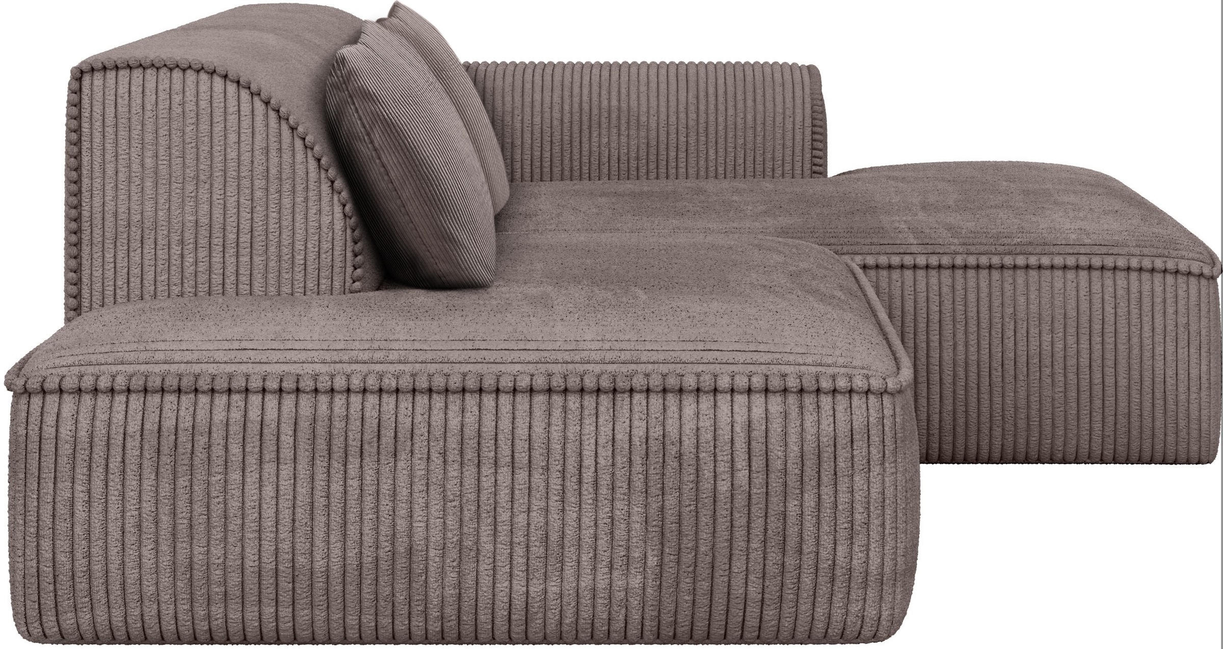 exxpo - sofa fashion Ecksofa »Billund modernes Designsofa, bequem und elegant, Breite 294cm, L-Form« modern, L-form, Wellenfedern, inklusive 2x Nierenkissen