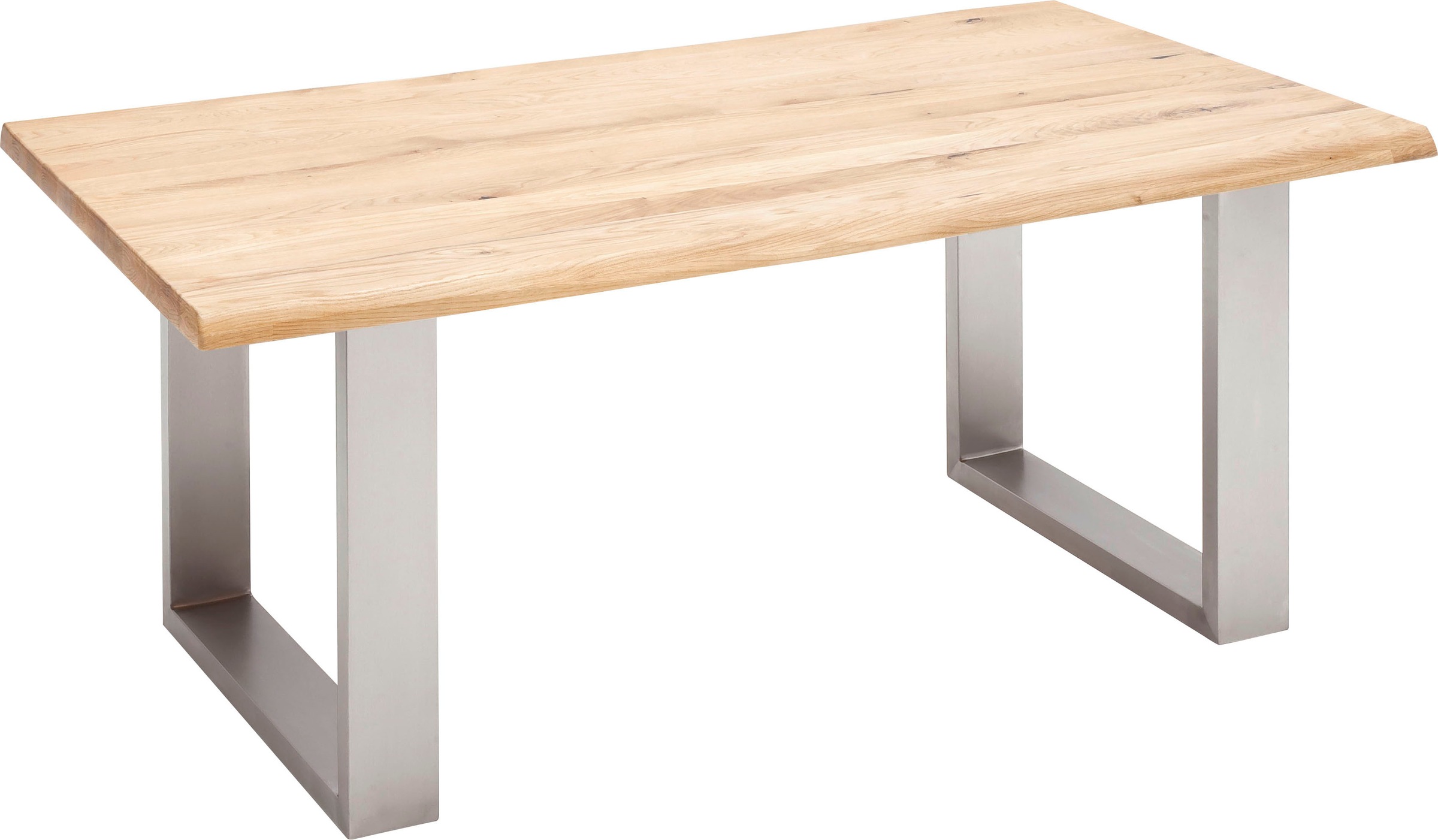 MCA furniture Esstisch »Greta«, Esstisch Massivholz mit Baumkante oder grader Kante