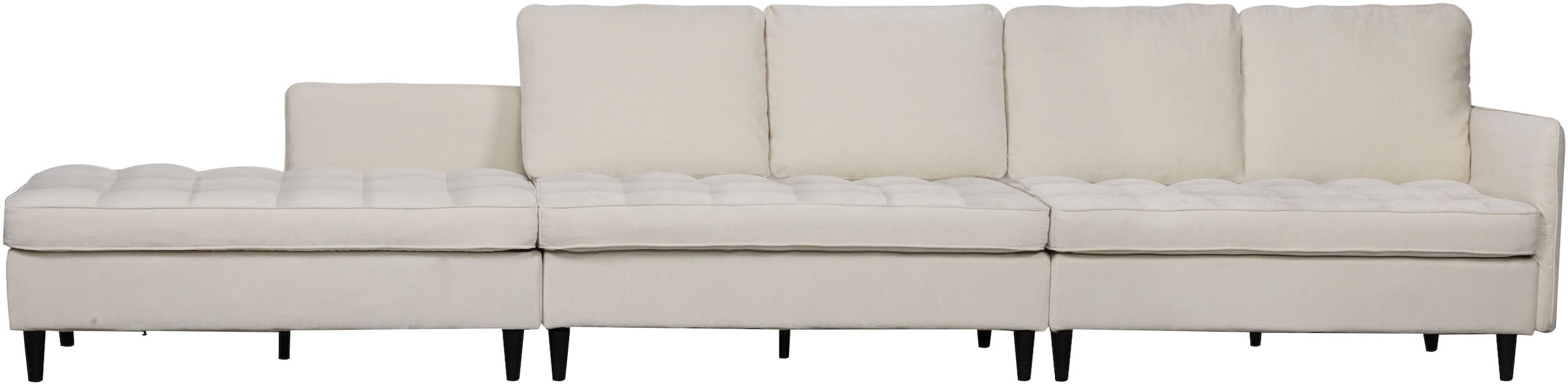 Dorel Home Wohnlandschaft »LINDHUS, U-Form, Breite 254 cm, verschiedene Stellvarianten, Modulsofa« Recamiere, Stauraum, Cord und Chenille-Bezug