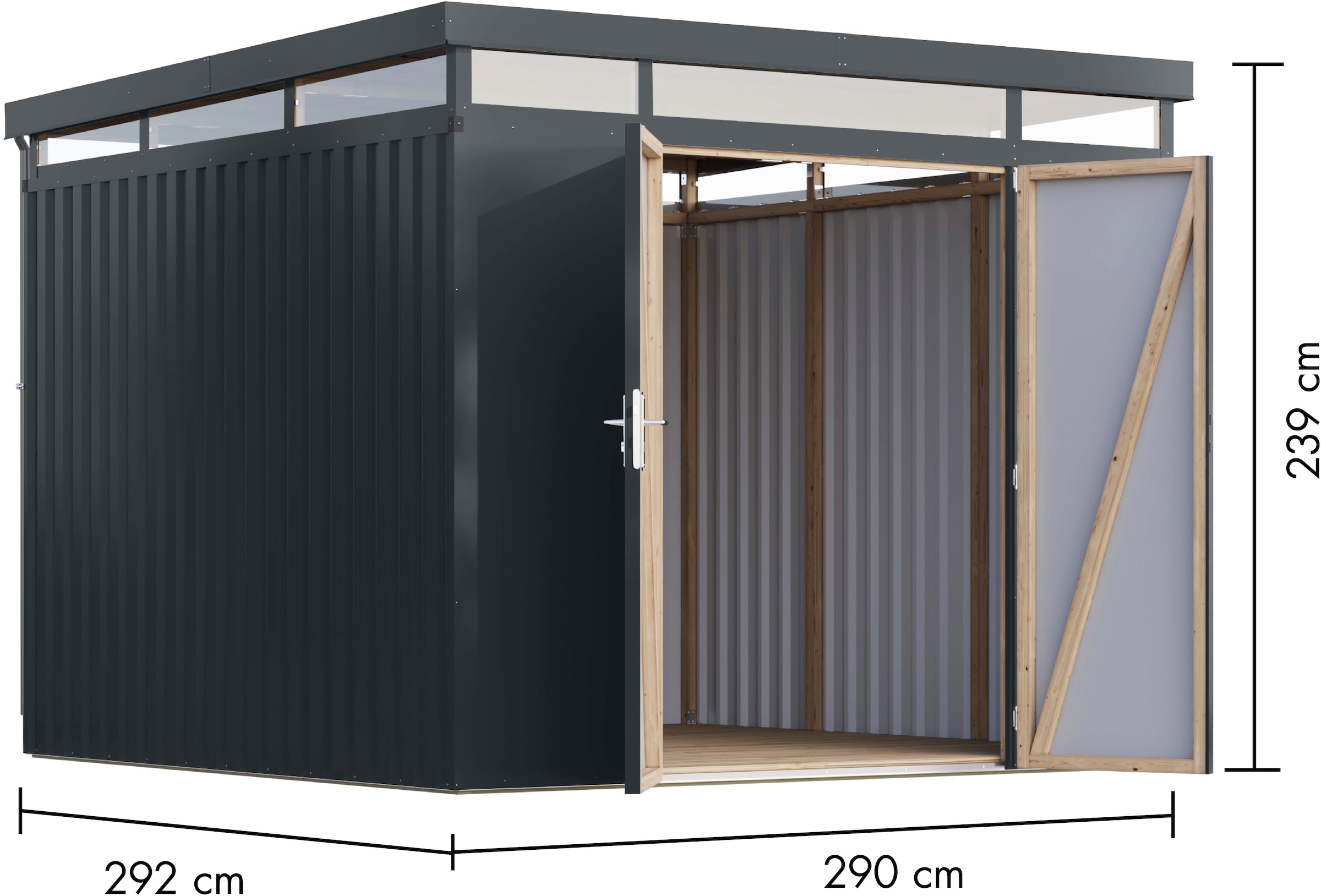 Karibu Gerätehaus »Titanium 3,5« Made in Germany
