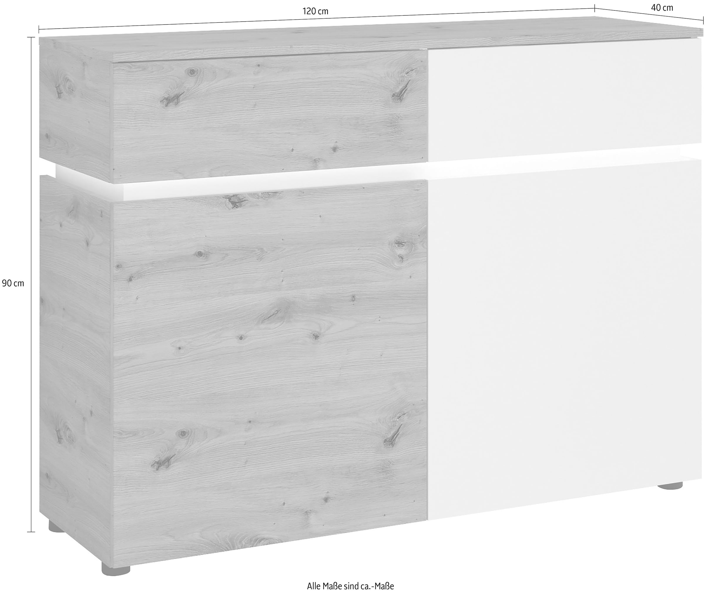 INOSIGN Sideboard »Luci«, Breite 120 online cm kaufen