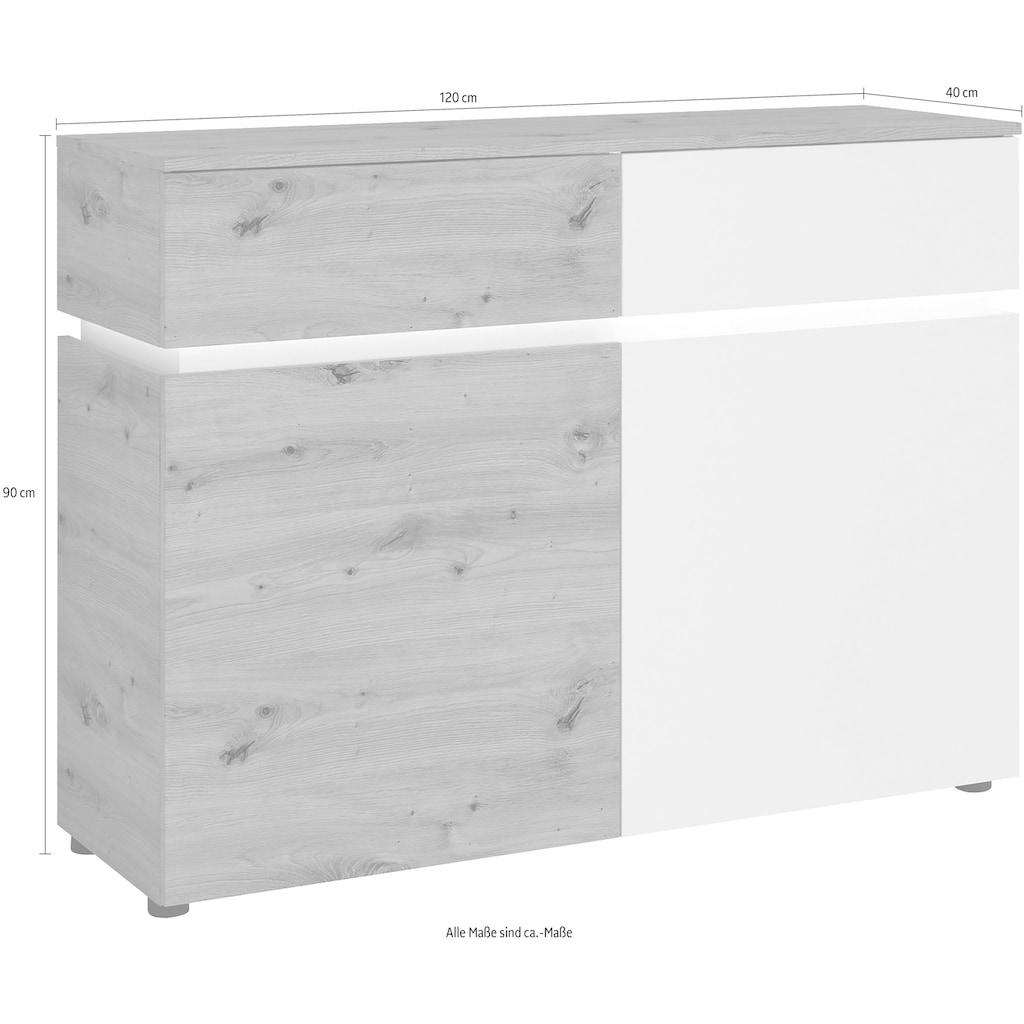 INOSIGN Sideboard »Luci«, Breite 120 cm