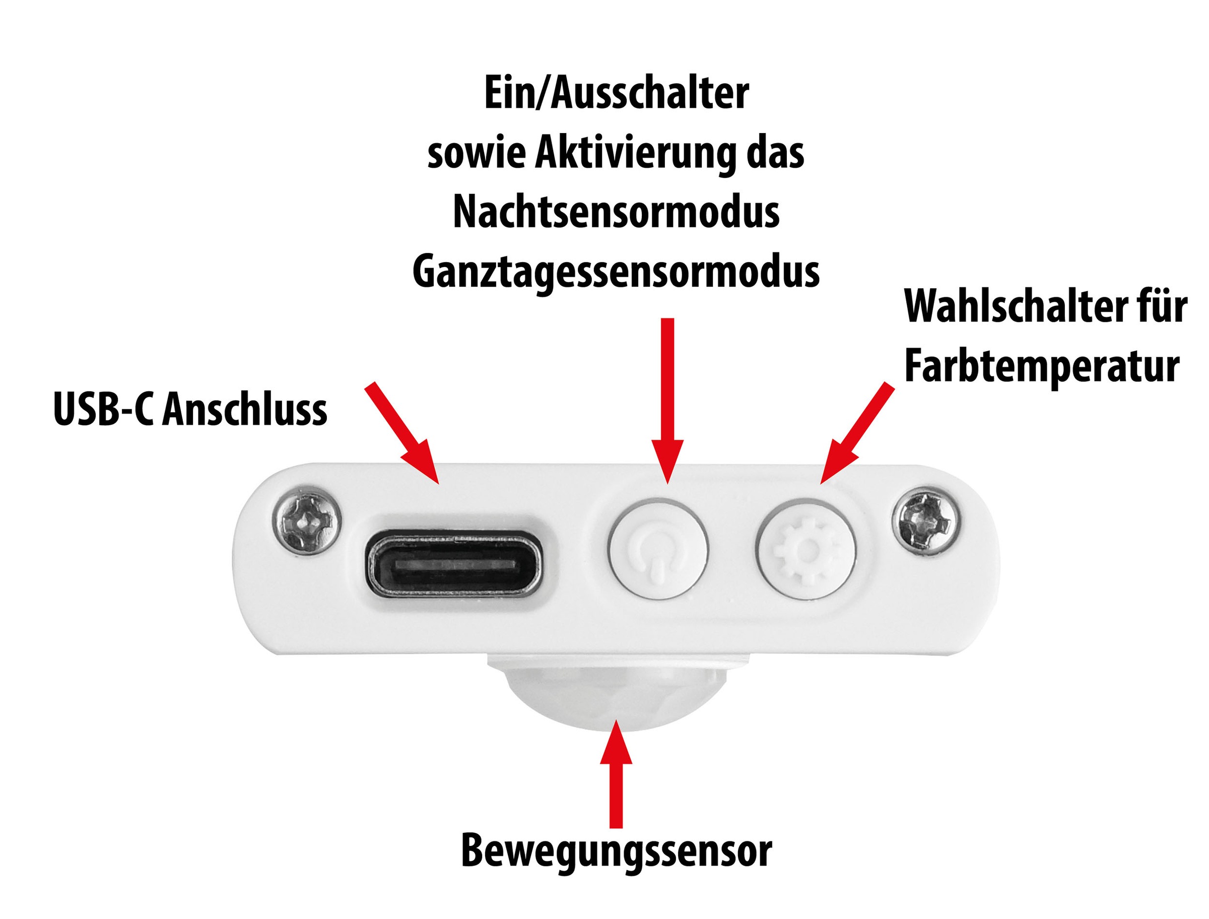 CALIMA Lichtleiste »Sensorleuchte aufladbar 30cm«
