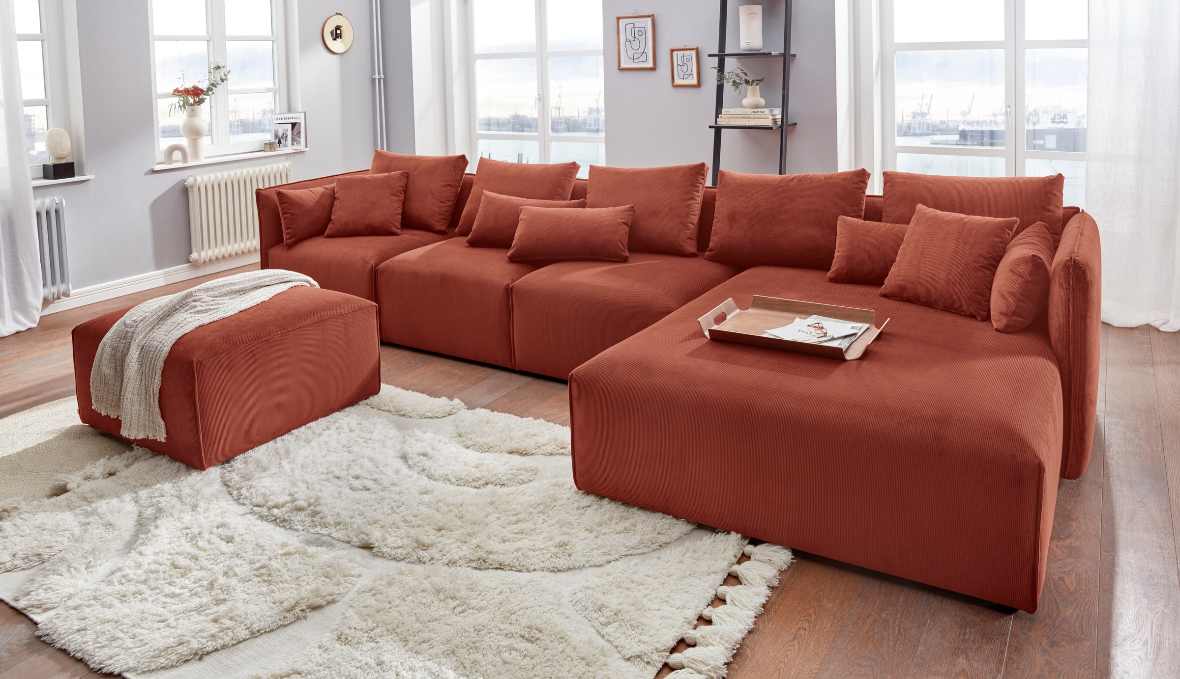andas Ottomane »Nöre«, Lounge-Modul - zum eigenen Zusammenstellen, Breite 138cm, Tiefe 168cm