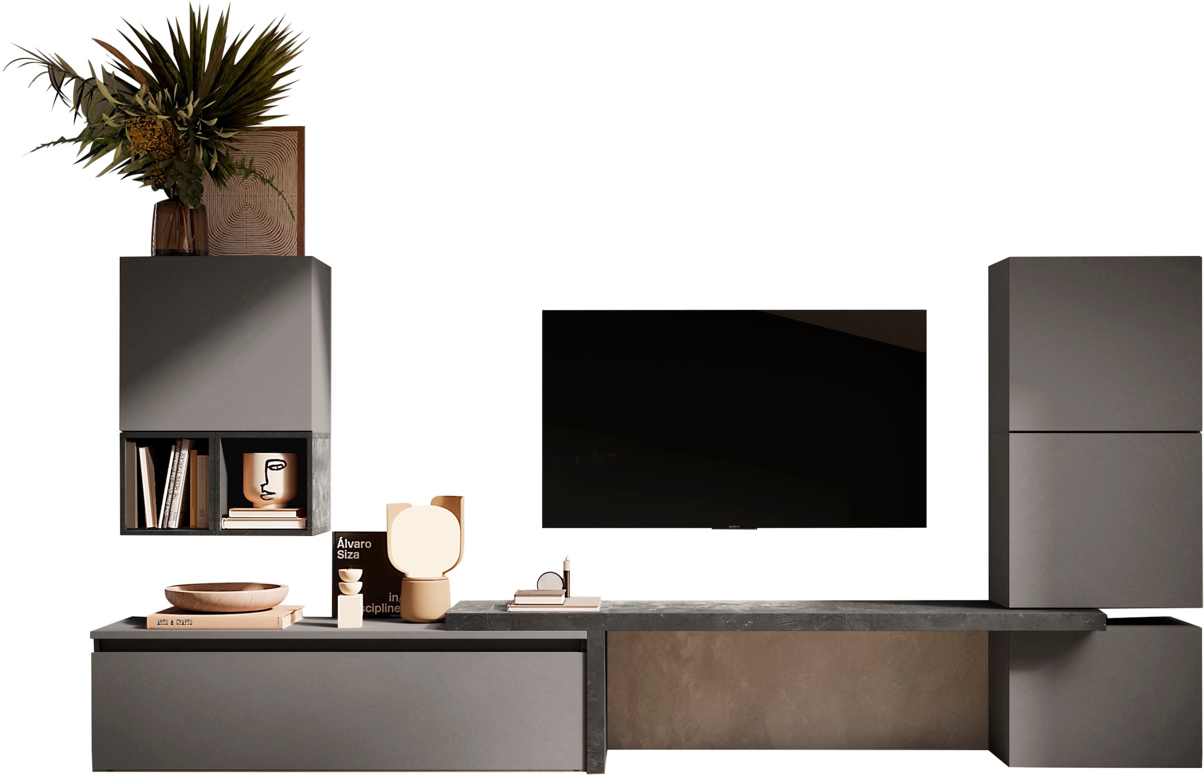 INOSIGN Wohnwand »INFINITY, 7tlg. Breite 290 cm, Höhe variabel, Schrankwand günstig online kaufen