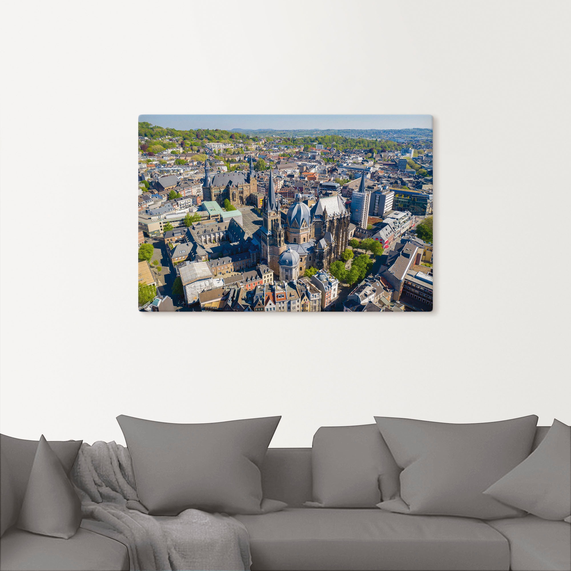 Artland Wandbild »Aachen im Frühling«, Aachen, (1 St.), als Alubild, Leinwandbild, Wandaufkleber oder Poster in versch. Größen